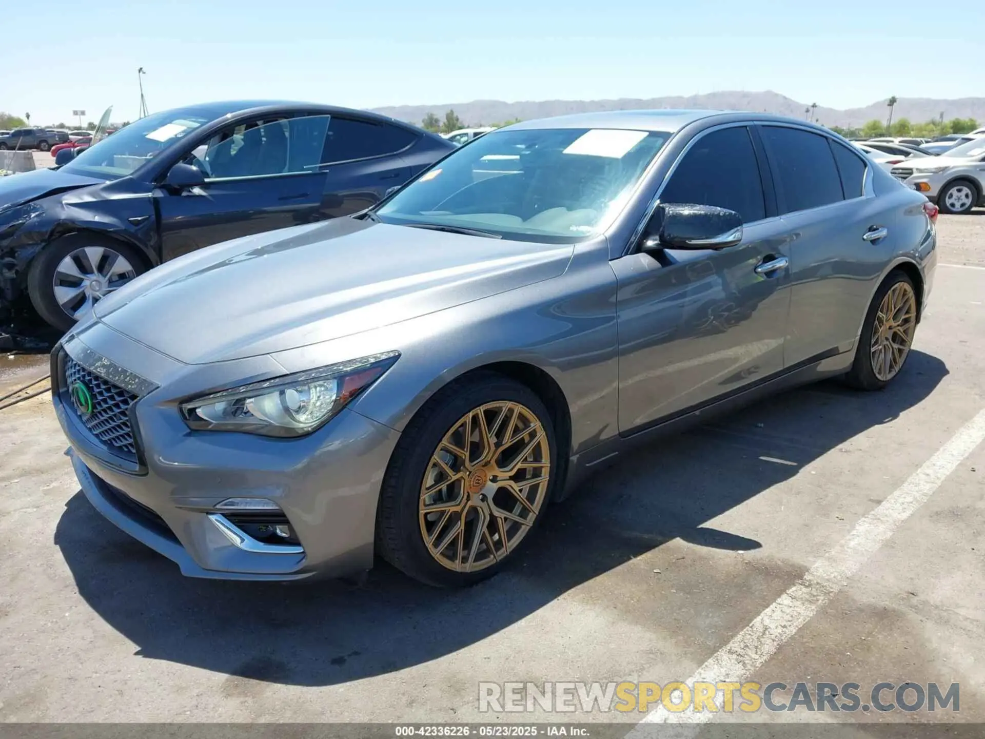 2 Photograph of a damaged car JN1EV7BP1NM311451 INFINITI Q50 2022