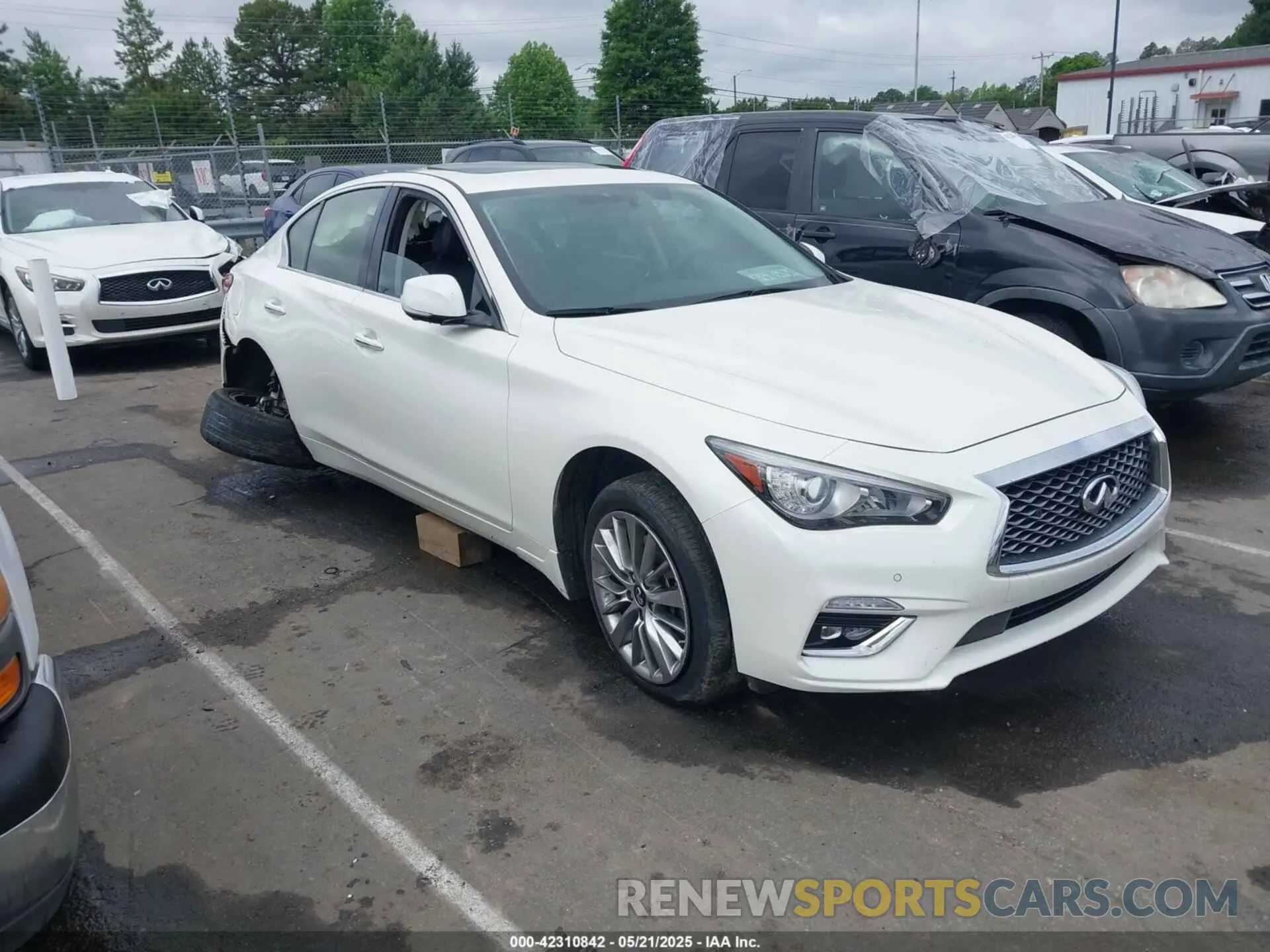 1 Фотография поврежденного автомобиля JN1EV7BP2NM311118 INFINITI Q50 2022