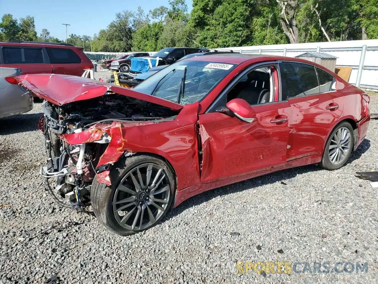 1 Фотография поврежденного автомобиля JN1EV7BP8NM310295 INFINITI Q50 2022