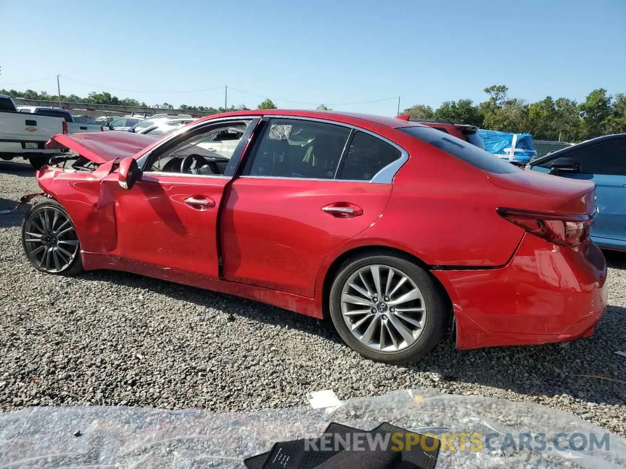 2 Фотография поврежденного автомобиля JN1EV7BP8NM310295 INFINITI Q50 2022