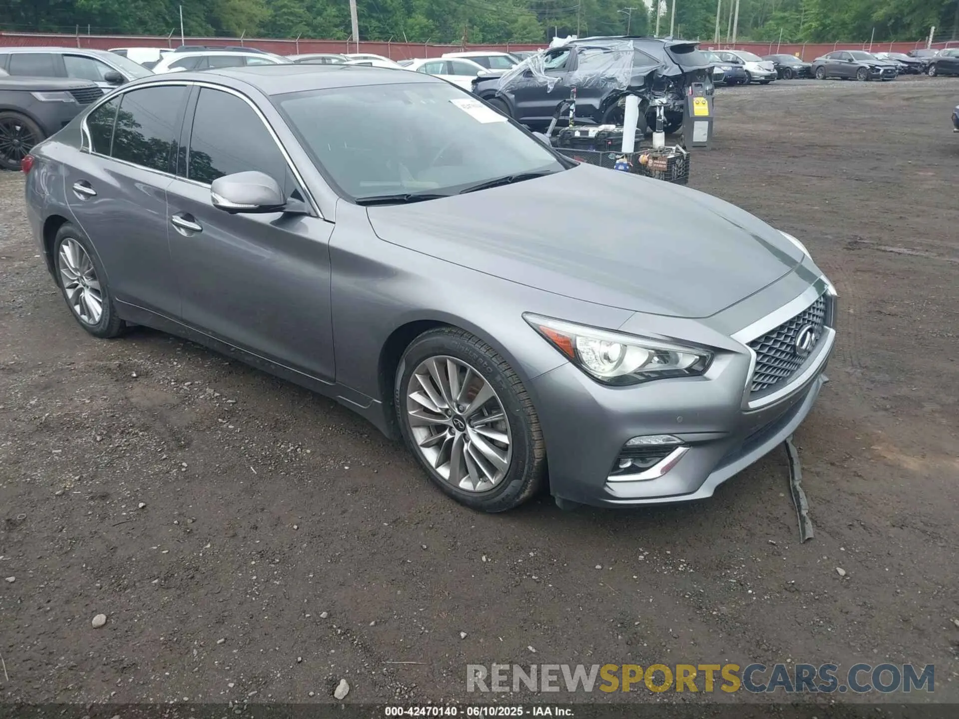 1 Photograph of a damaged car JN1EV7BR0NM340053 INFINITI Q50 2022