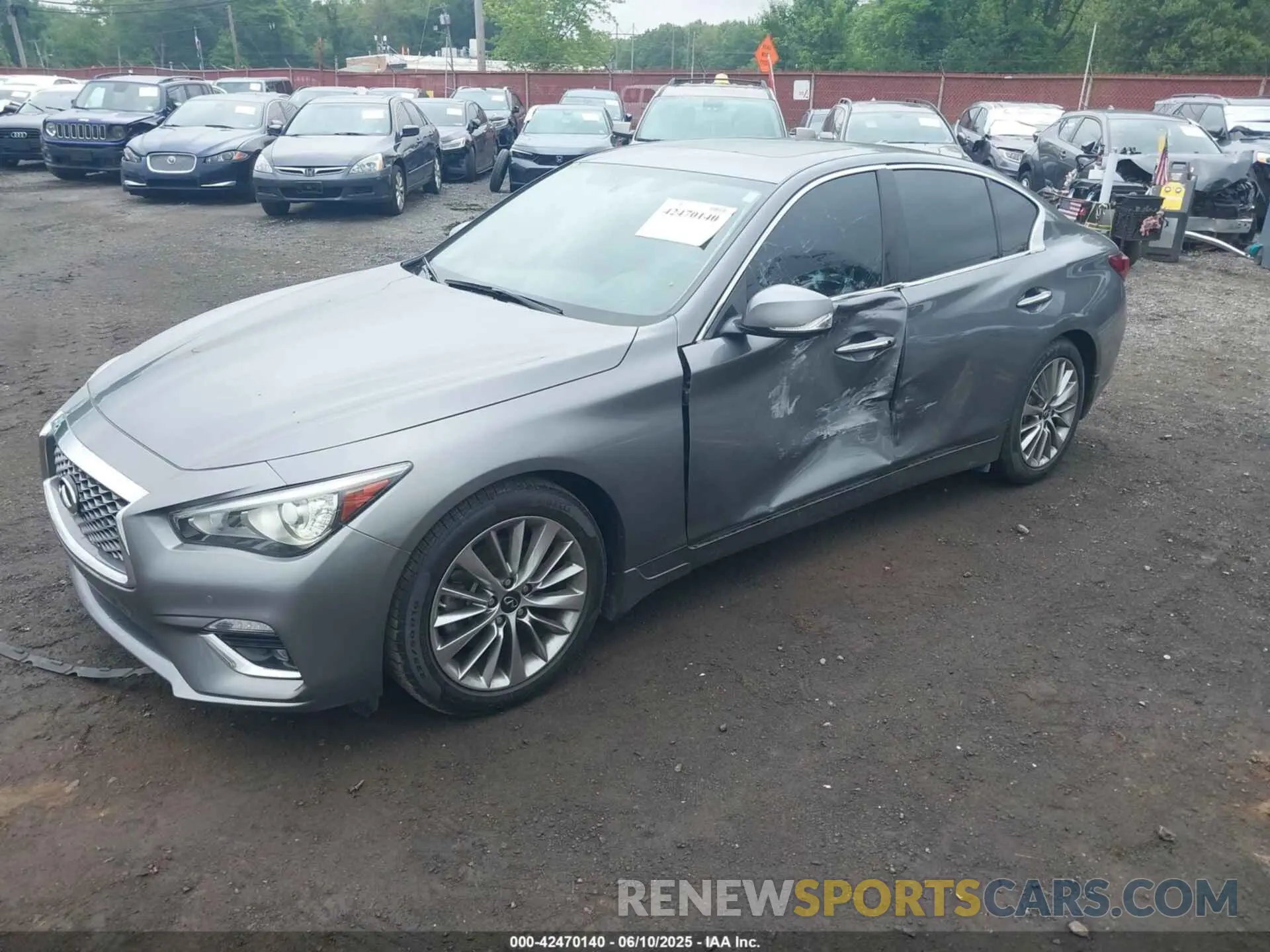 6 Photograph of a damaged car JN1EV7BR0NM340053 INFINITI Q50 2022
