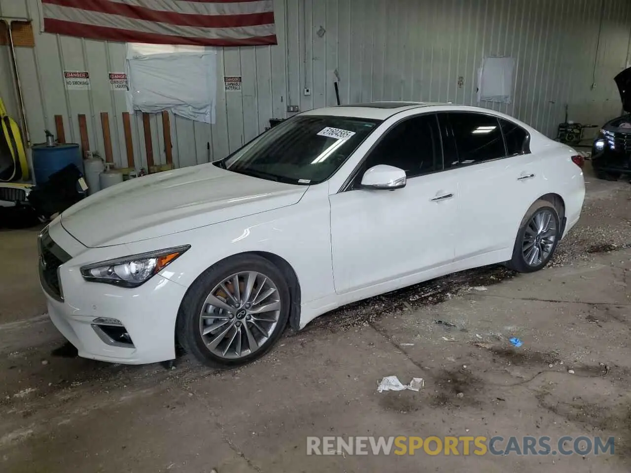1 Фотография поврежденного автомобиля JN1EV7BR7NM341183 INFINITI Q50 2022
