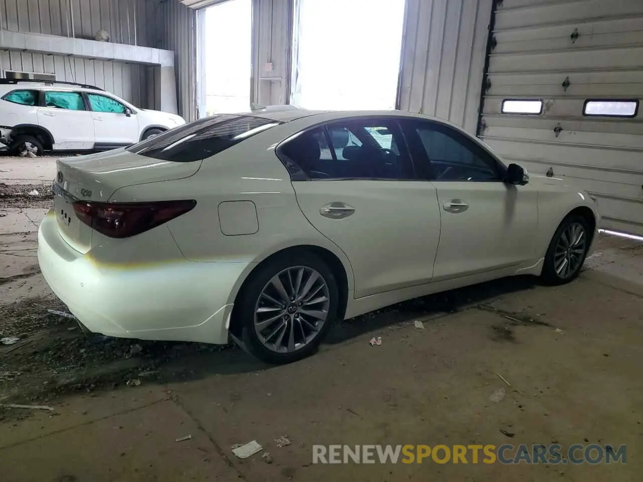 3 Фотография поврежденного автомобиля JN1EV7BR7NM341183 INFINITI Q50 2022