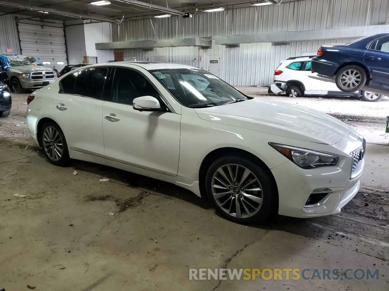 4 Фотография поврежденного автомобиля JN1EV7BR7NM341183 INFINITI Q50 2022