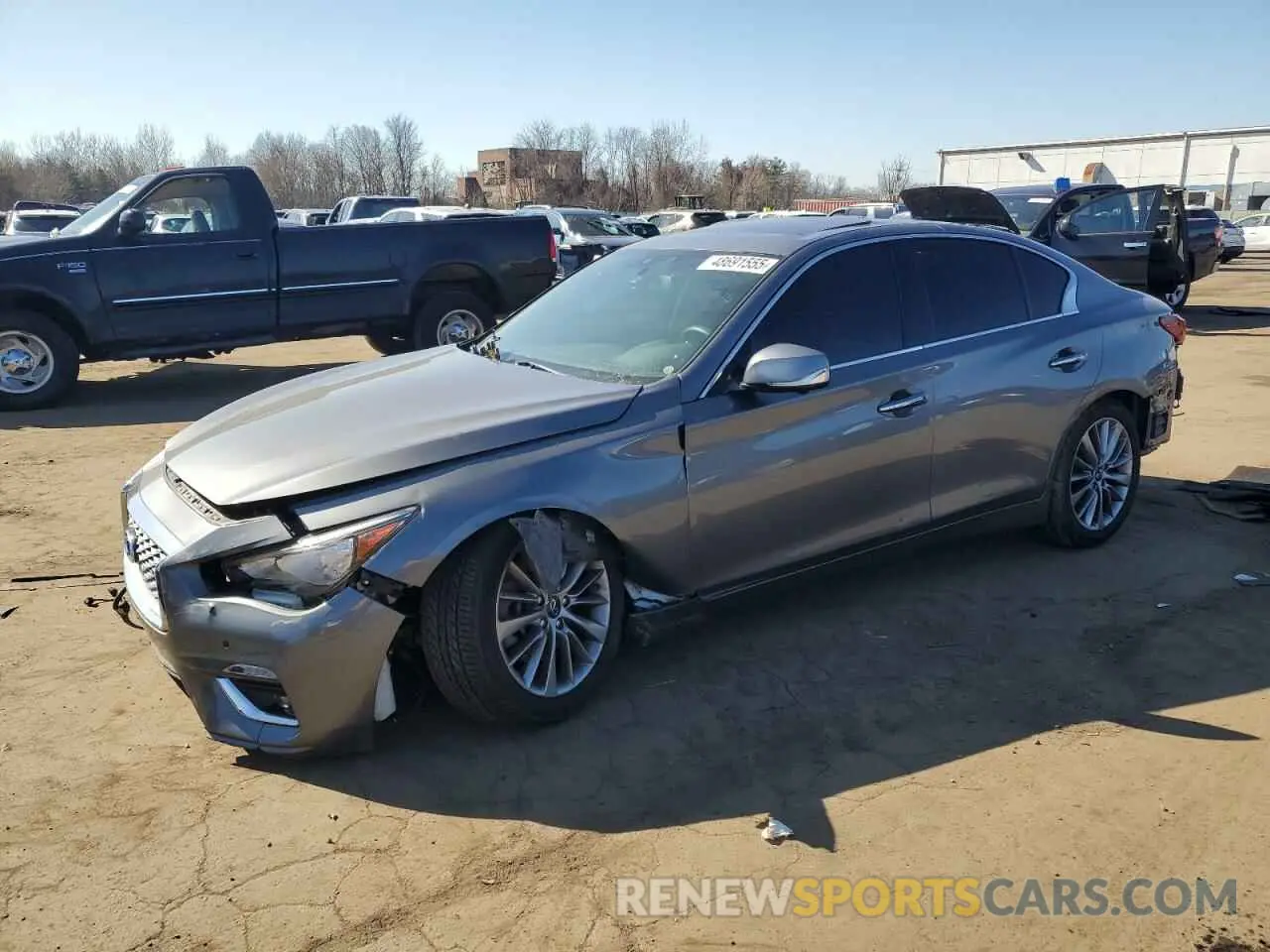 1 Фотография поврежденного автомобиля JN1EV7BR7NM341197 INFINITI Q50 2022