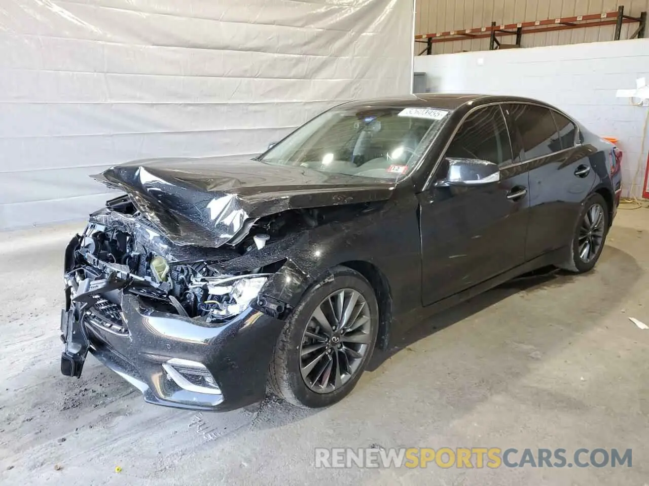 1 Фотография поврежденного автомобиля JN1EV7BR7NM341717 INFINITI Q50 2022