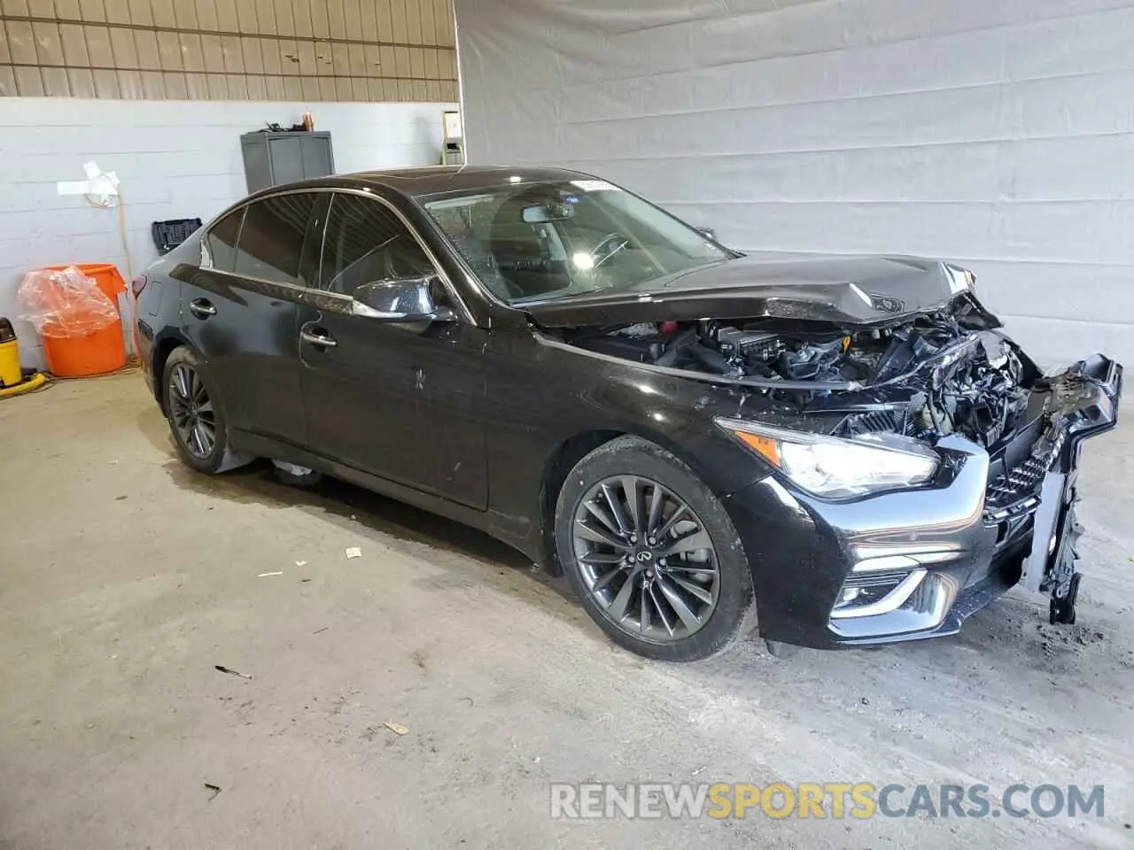 4 Фотография поврежденного автомобиля JN1EV7BR7NM341717 INFINITI Q50 2022