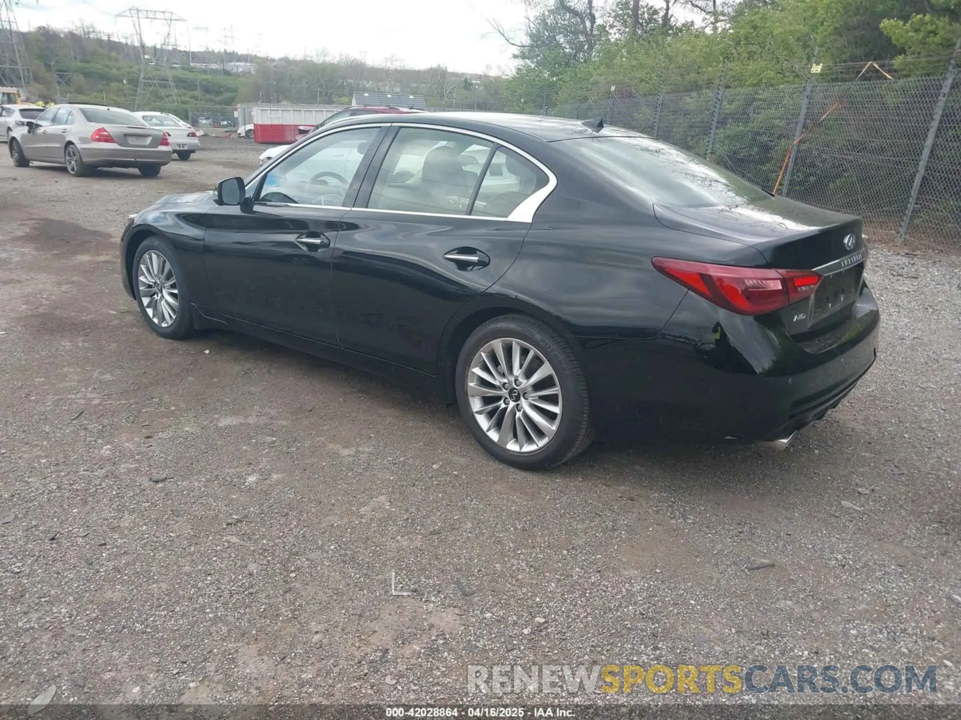 3 Фотография поврежденного автомобиля JN1EV7BRXNM342313 INFINITI Q50 2022