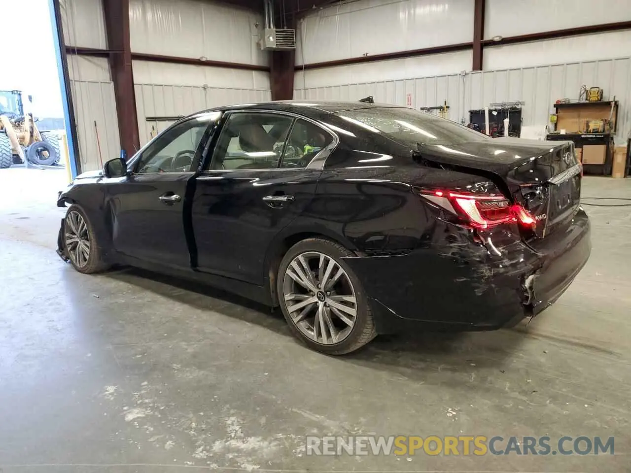 2 Photograph of a damaged car JN1EV7CR9NM342091 INFINITI Q50 2022