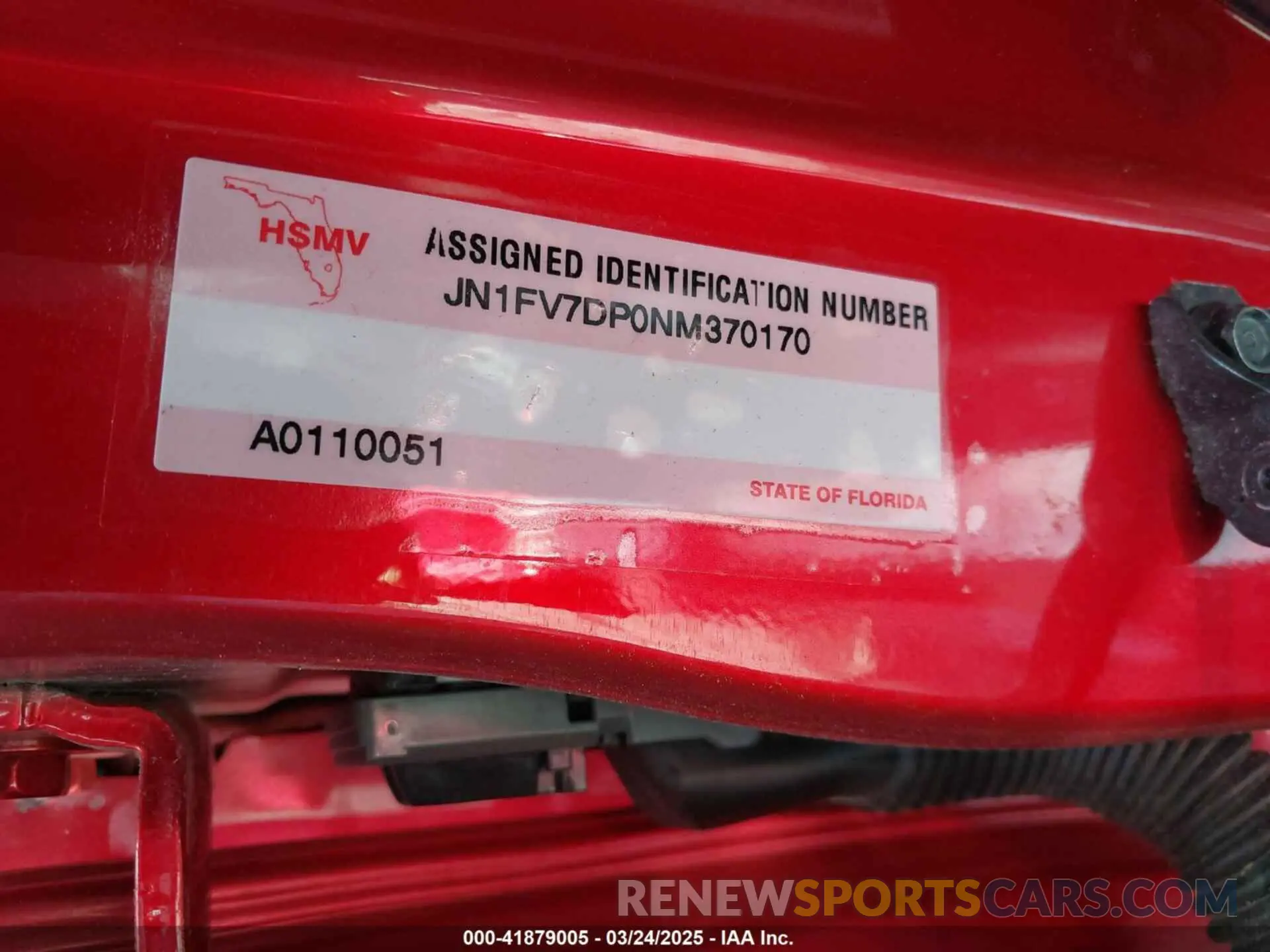 9 Photograph of a damaged car JN1FV7DP0NM370170 INFINITI Q50 2022