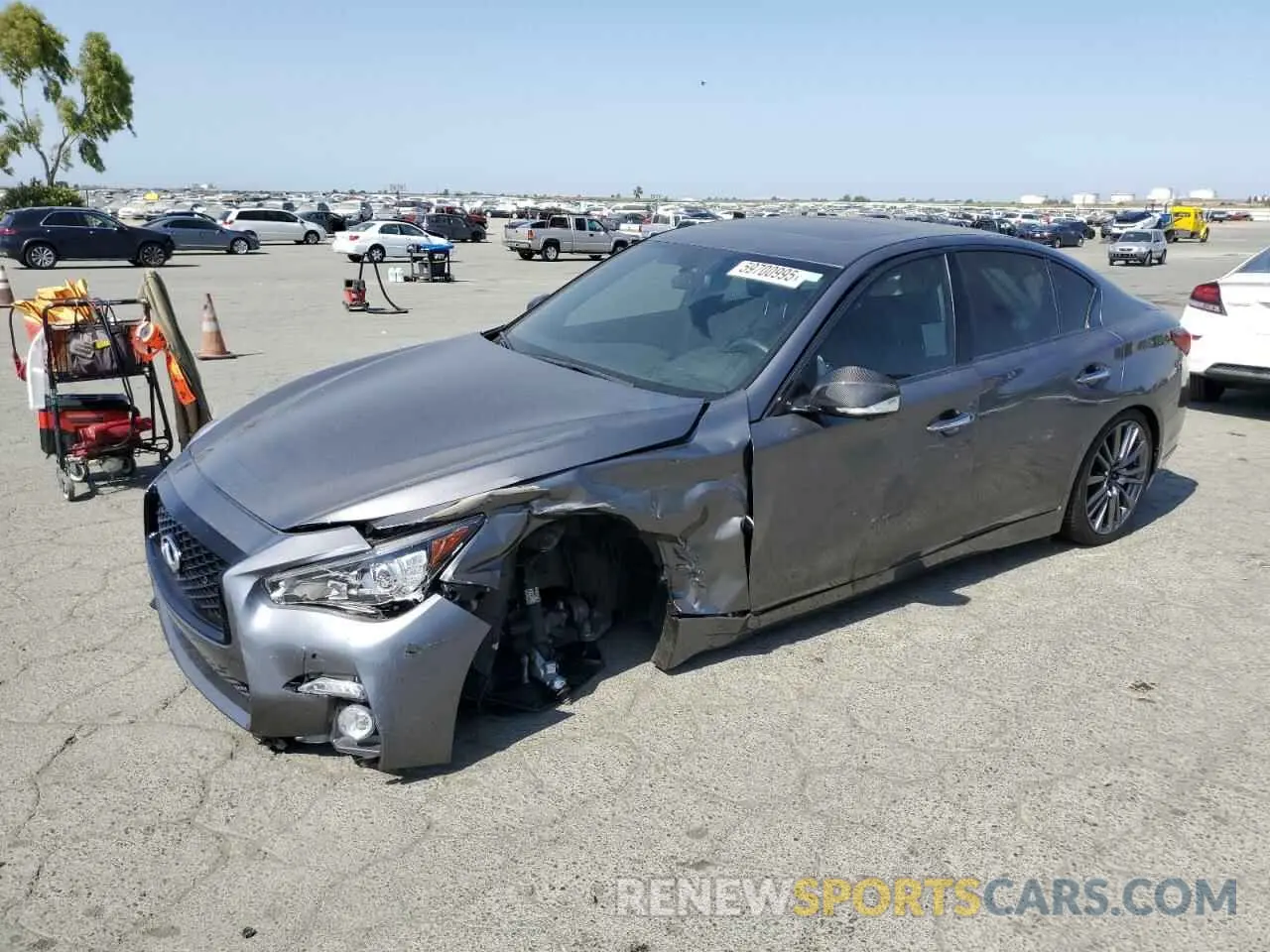 1 Photograph of a damaged car JN1FV7DP6NM370089 INFINITI Q50 2022