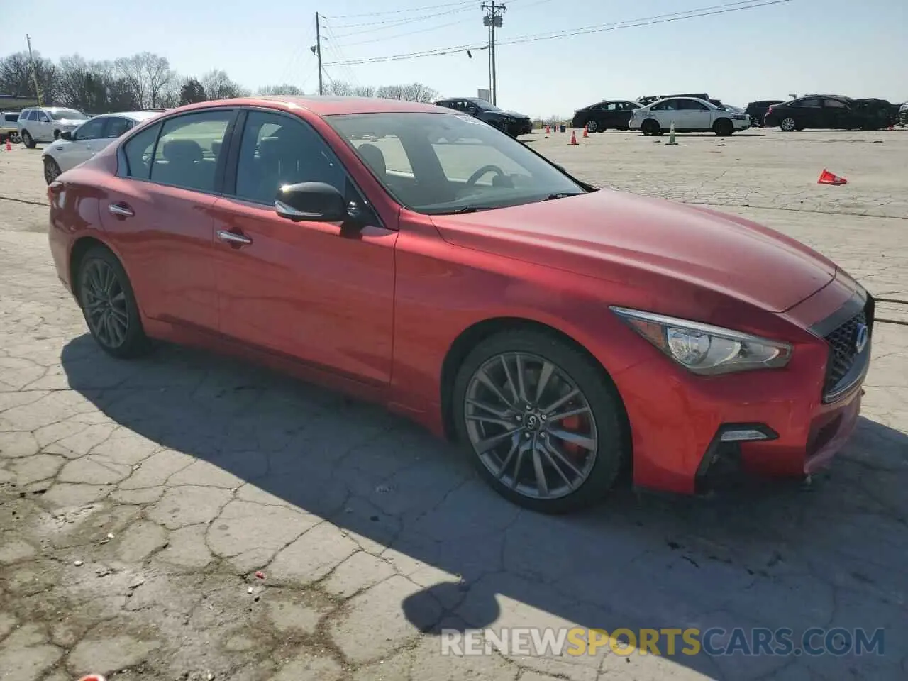 4 Фотография поврежденного автомобиля JN1FV7DR8NM390216 INFINITI Q50 2022