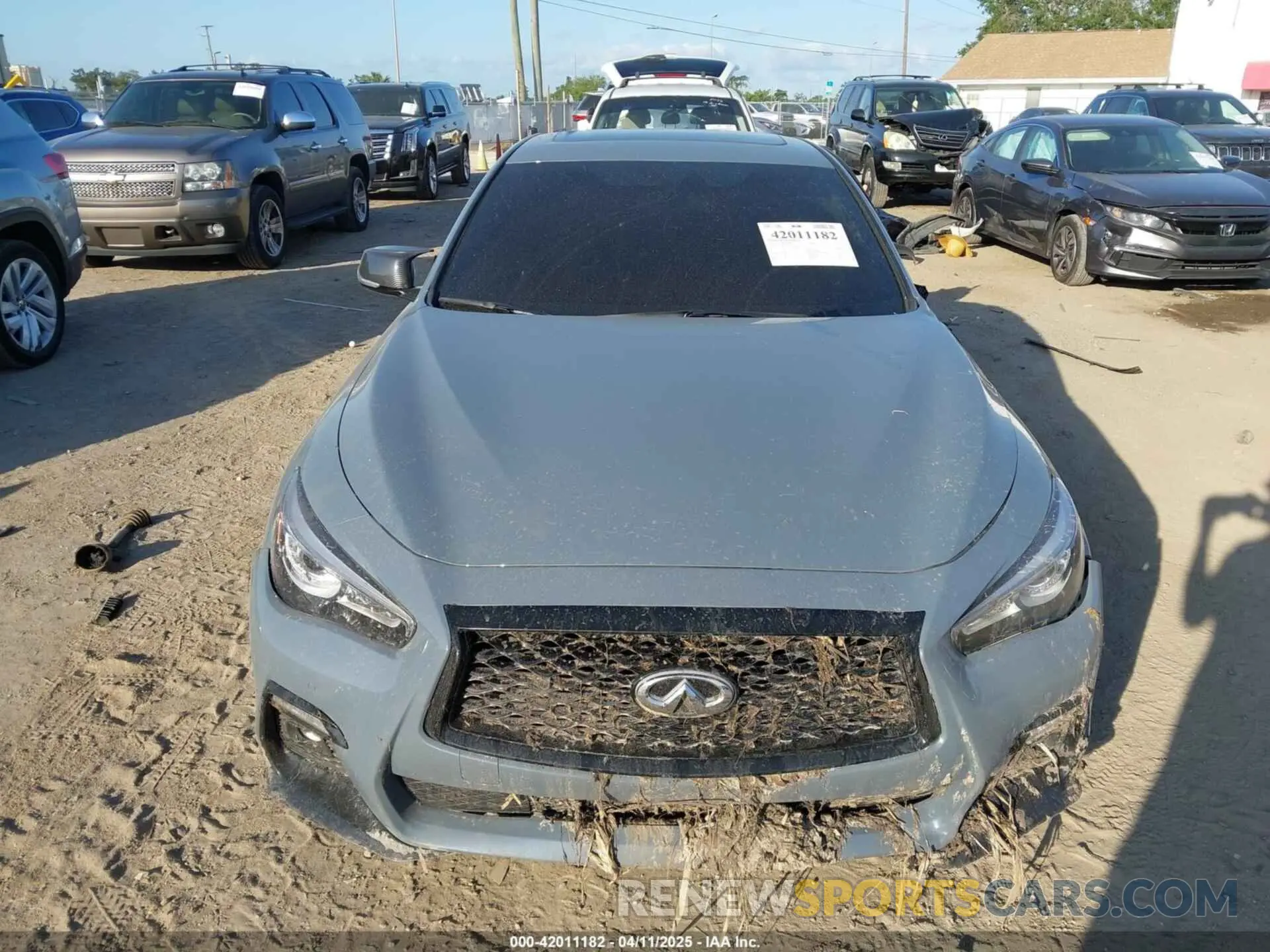 11 Фотография поврежденного автомобиля JN1FV7DR9NM390225 INFINITI Q50 2022