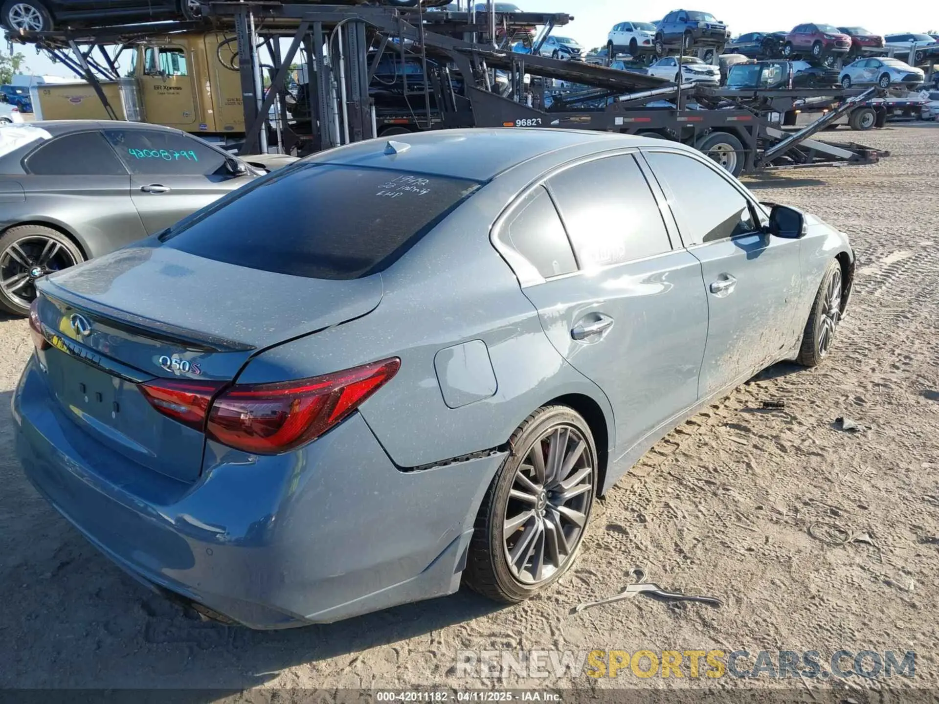 4 Фотография поврежденного автомобиля JN1FV7DR9NM390225 INFINITI Q50 2022