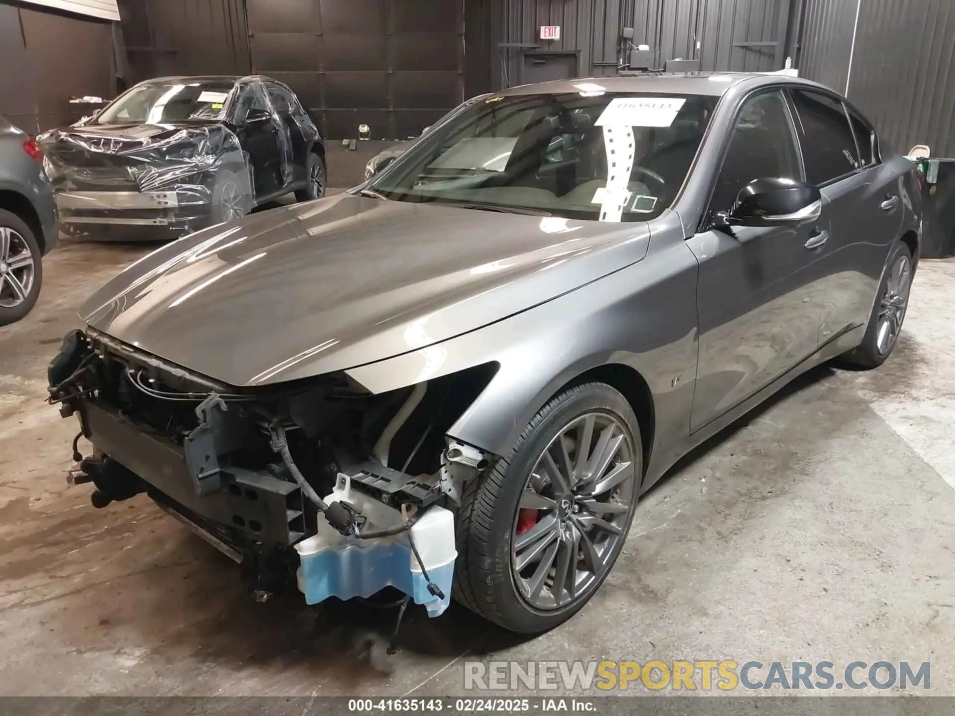2 Фотография поврежденного автомобиля JN1FV7DR9NM390385 INFINITI Q50 2022