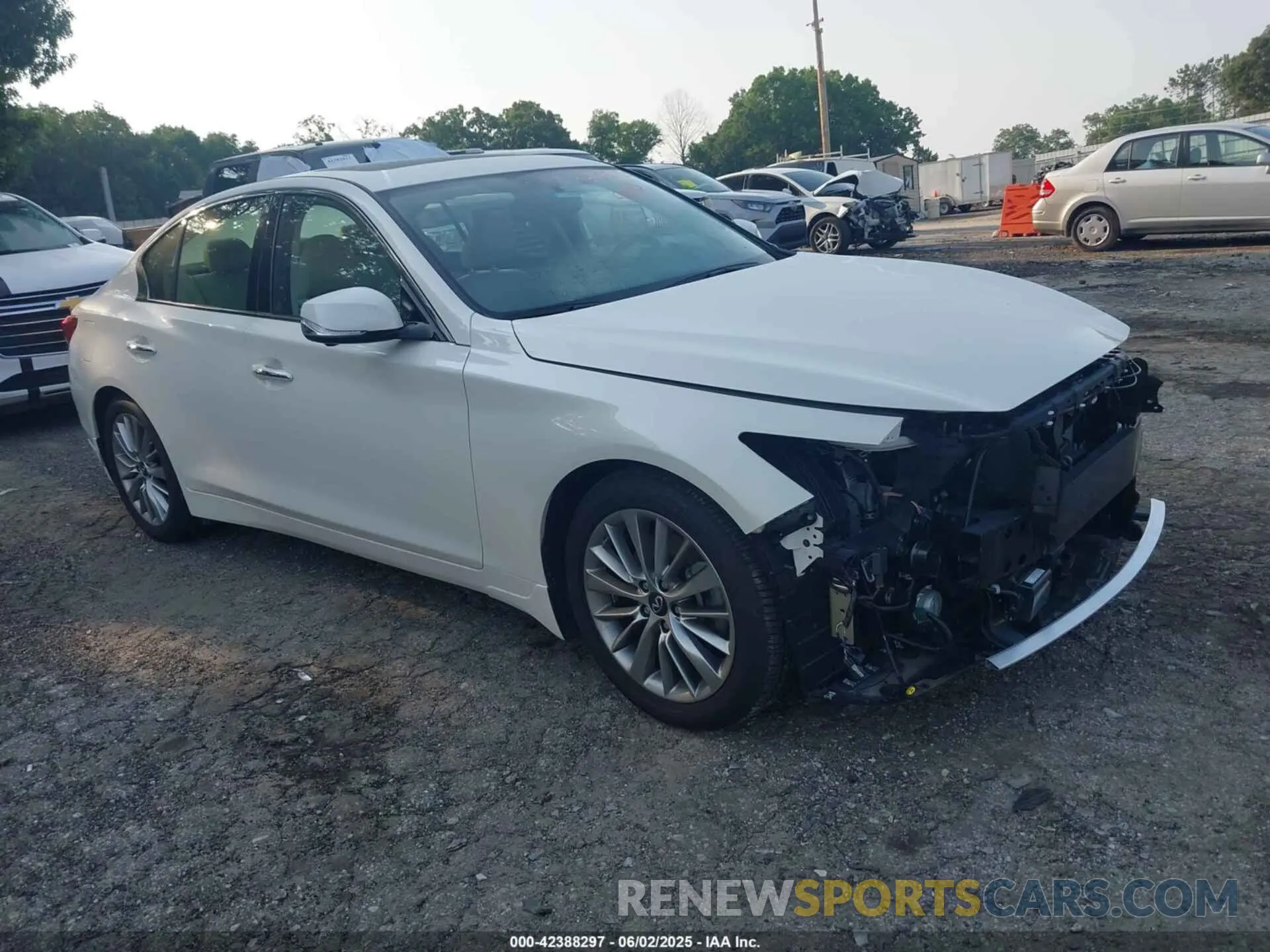 1 Photograph of a damaged car JN1EV7BP6PM512345 INFINITI Q50 2023
