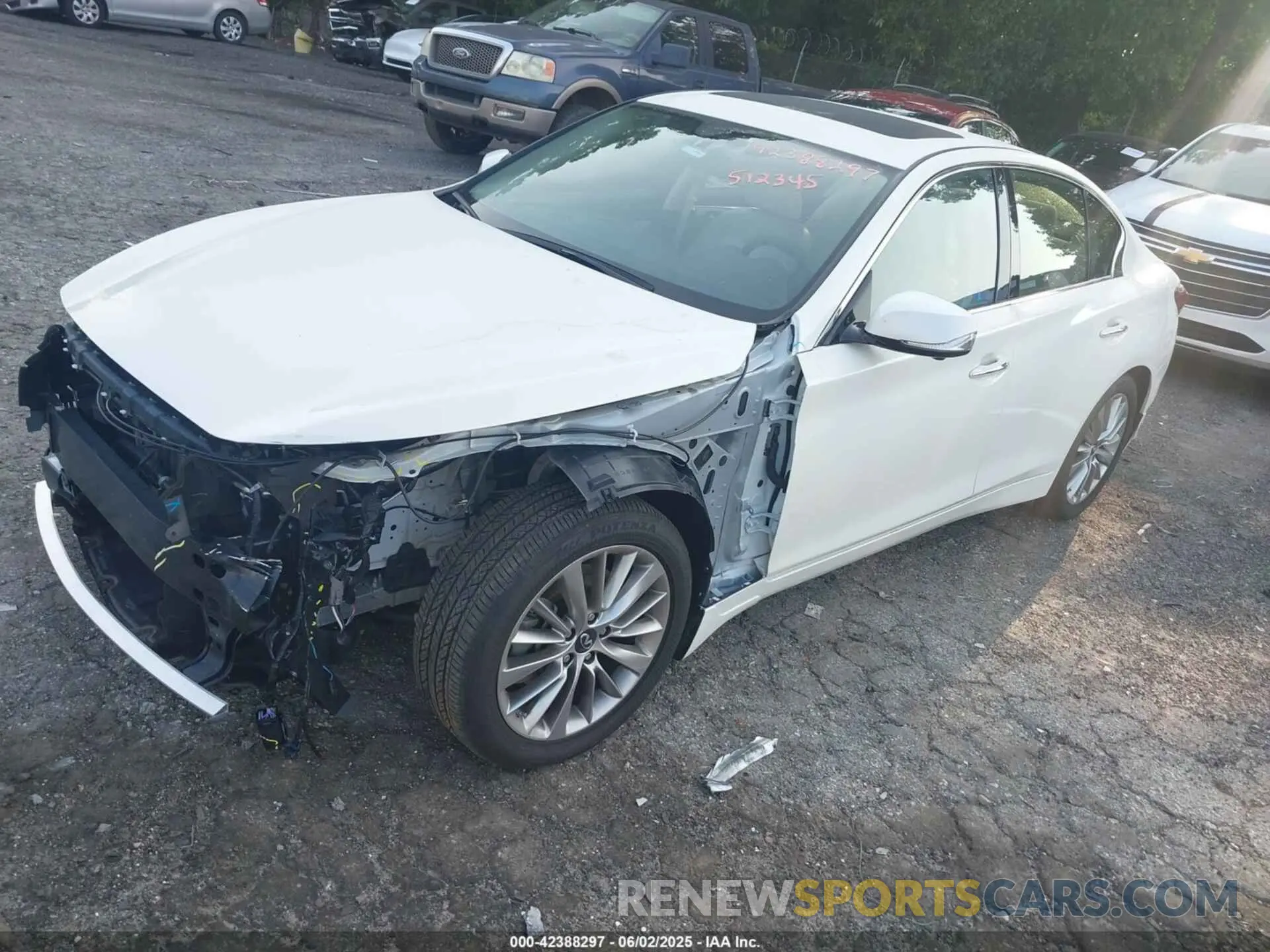 2 Photograph of a damaged car JN1EV7BP6PM512345 INFINITI Q50 2023