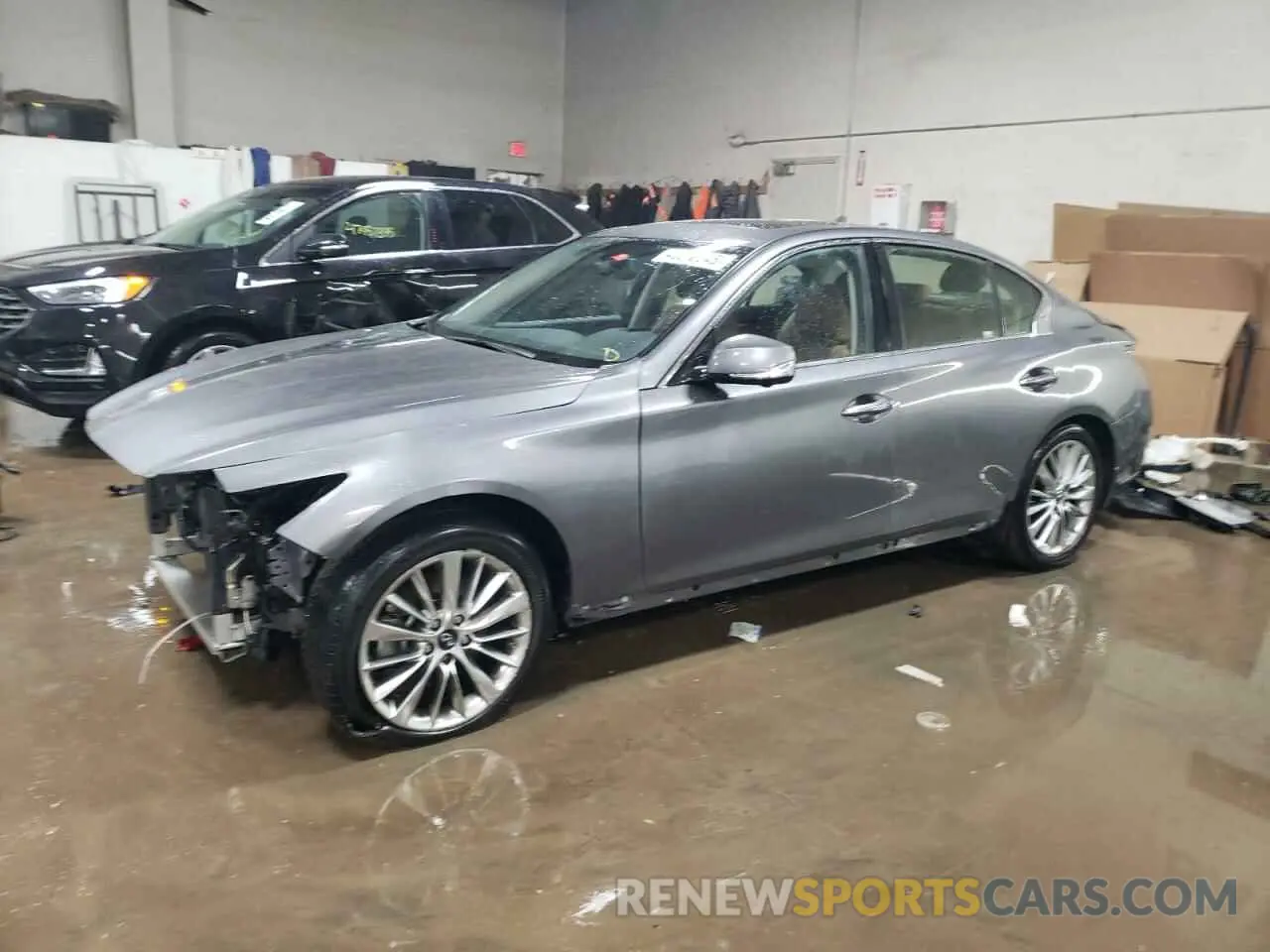 1 Photograph of a damaged car JN1EV7BR3PM540346 INFINITI Q50 2023
