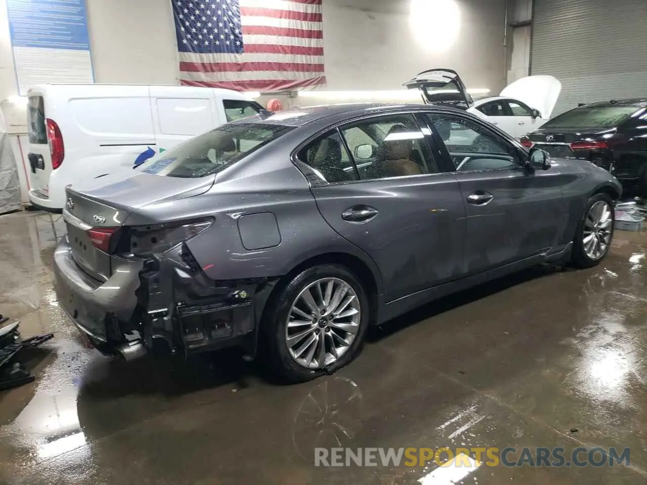 3 Photograph of a damaged car JN1EV7BR3PM540346 INFINITI Q50 2023