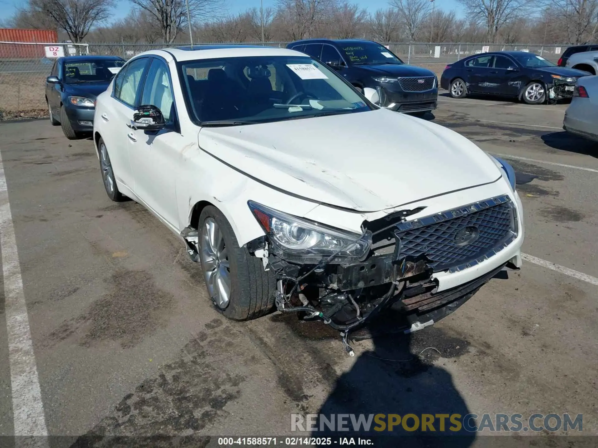 1 Photograph of a damaged car JN1EV7BRXPM542112 INFINITI Q50 2023