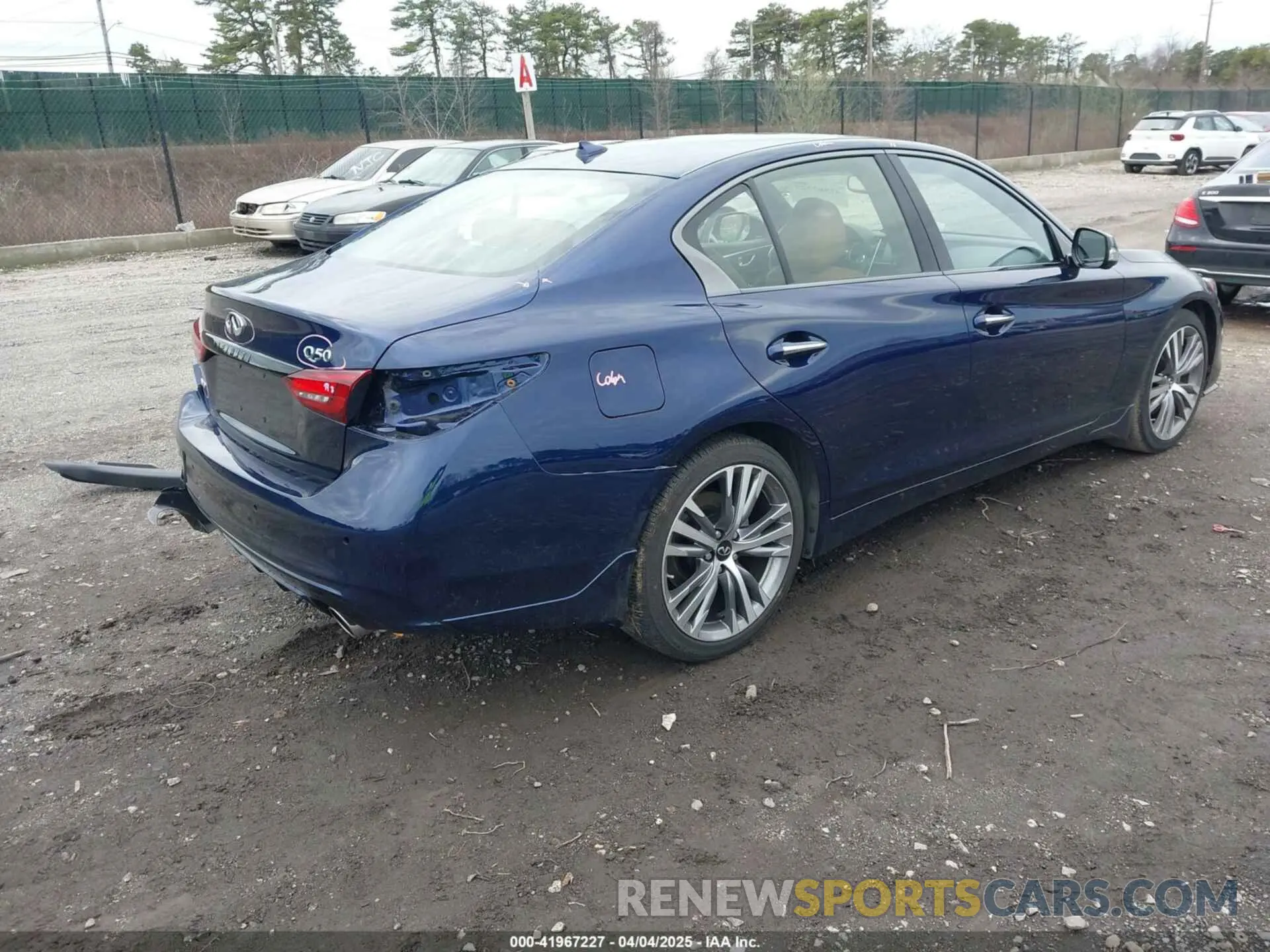 4 Photograph of a damaged car JN1EV7CR6PM541439 INFINITI Q50 2023