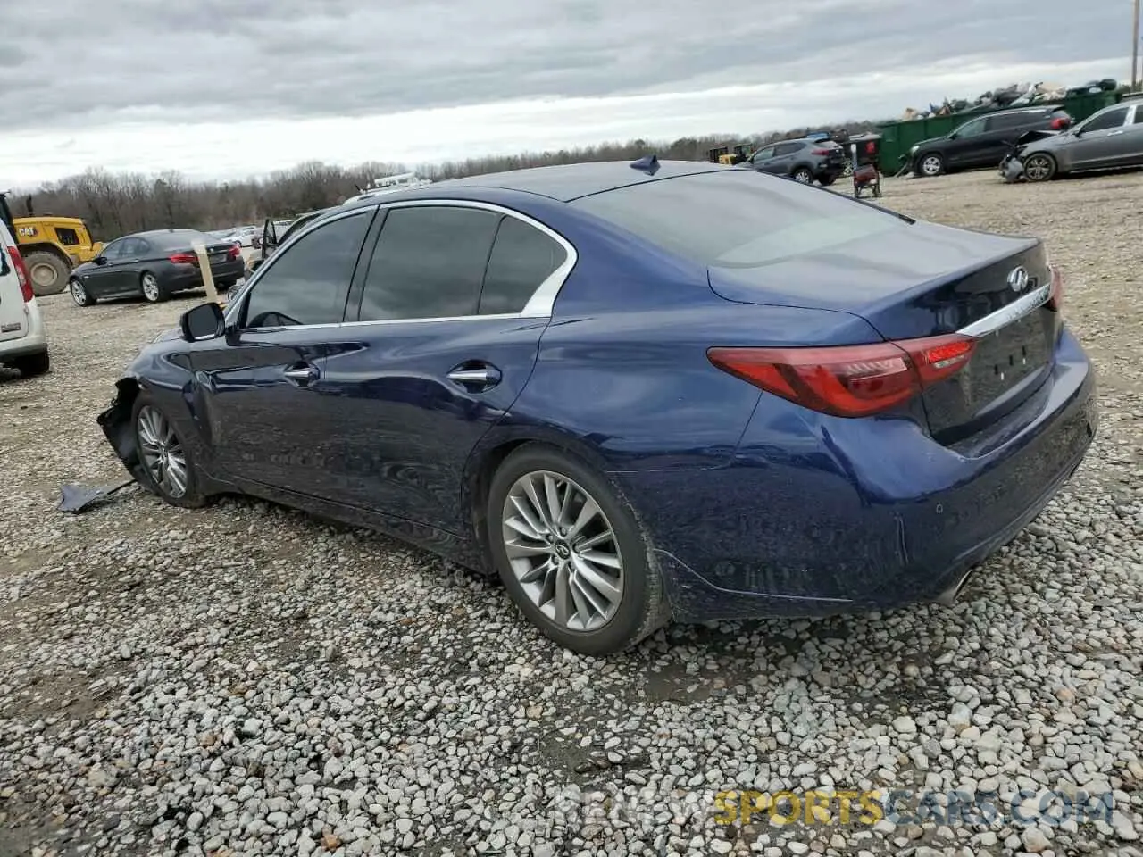 2 Photograph of a damaged car JN1EV7BP5RM601570 INFINITI Q50 2024