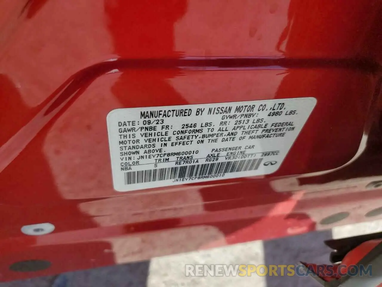 12 Фотография поврежденного автомобиля JN1EV7CP8RM600010 INFINITI Q50 2024