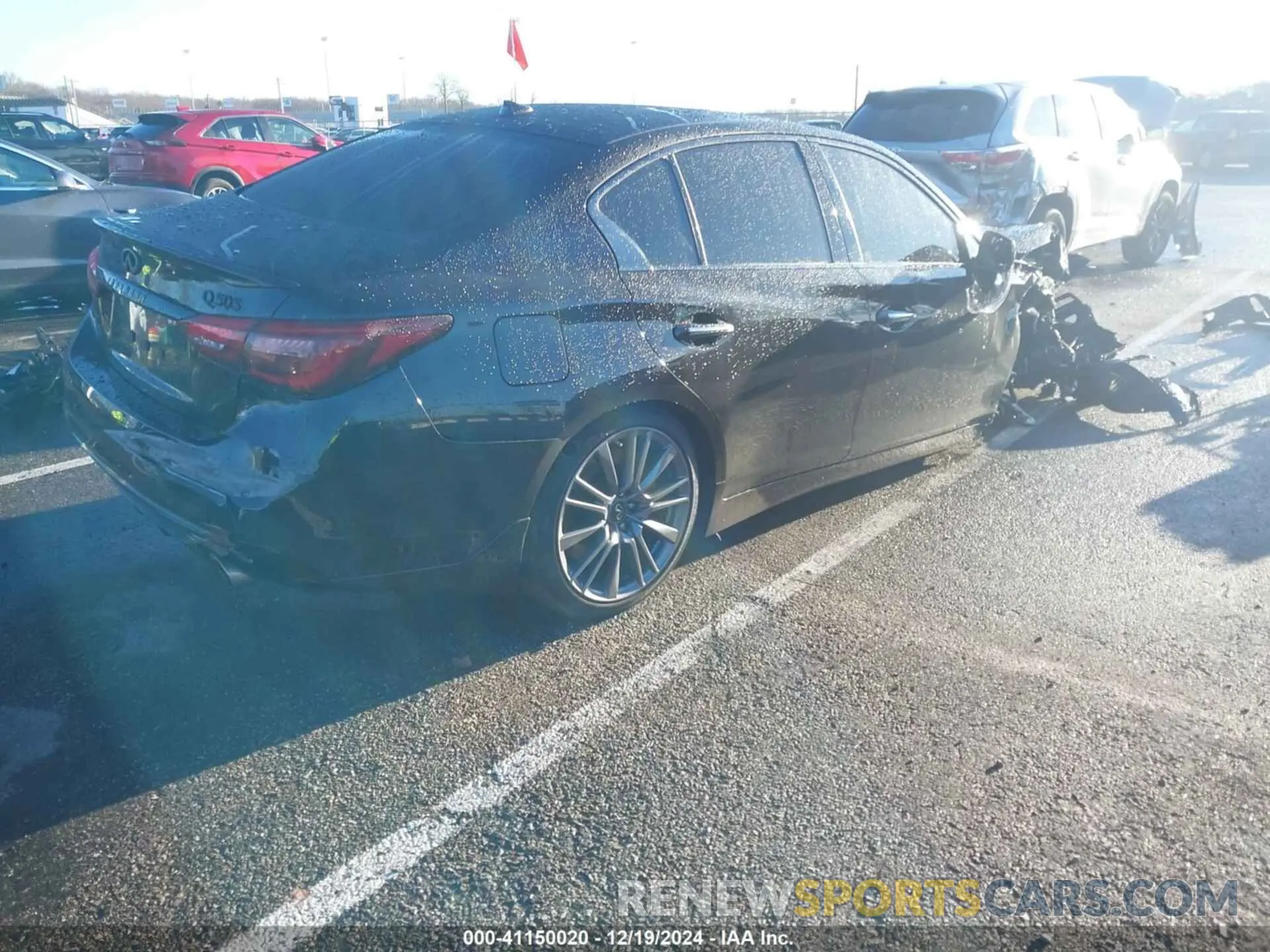 4 Фотография поврежденного автомобиля JN1FV7DR5RM680385 INFINITI Q50 2024