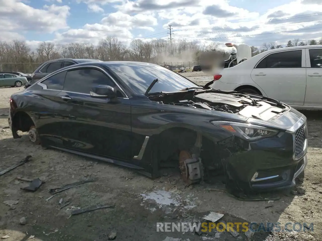 4 Фотография поврежденного автомобиля JN1EV7EL4KM290924 INFINITI Q60 2019