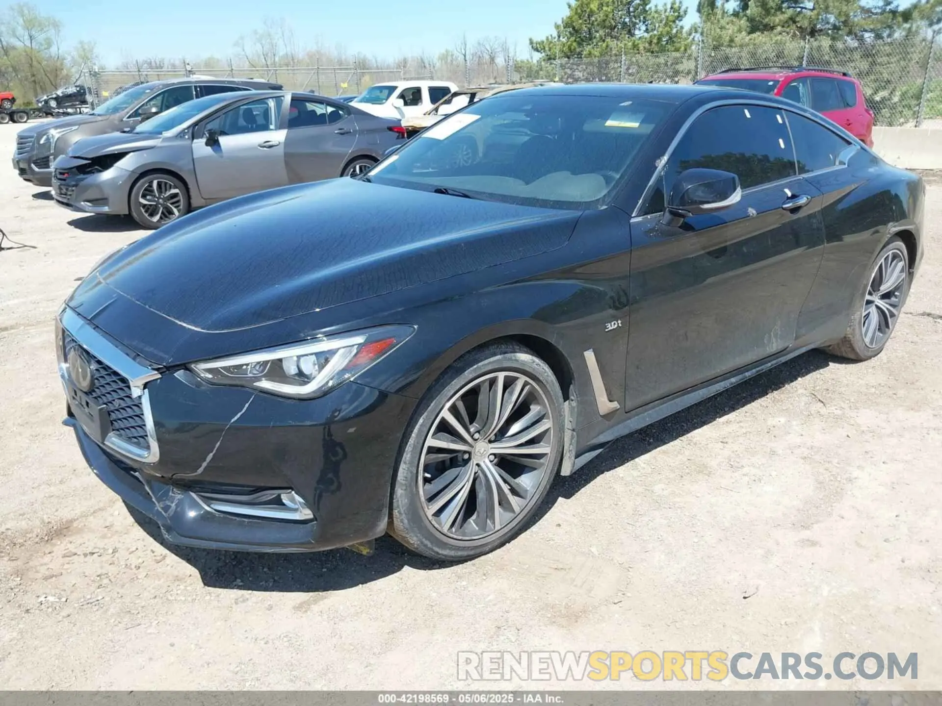 2 Photograph of a damaged car JN1EV7EL9KM290238 INFINITI Q60 2019