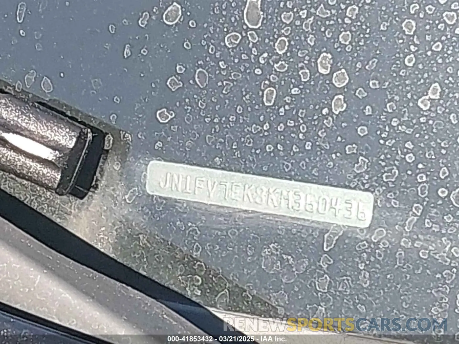 9 Photograph of a damaged car JN1FV7EK8KM360436 INFINITI Q60 2019