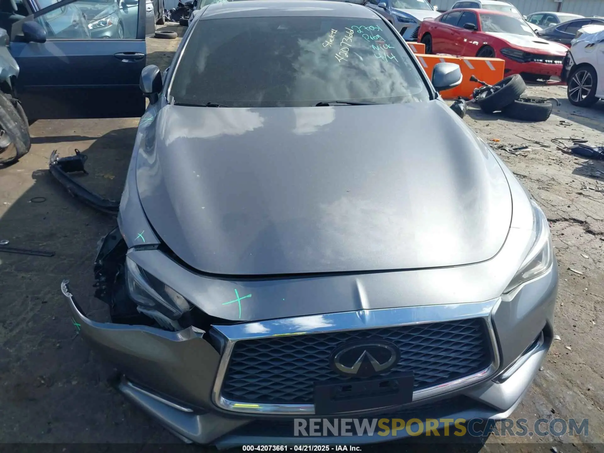 12 Фотография поврежденного автомобиля JN1EV7EK3LM341029 INFINITI Q60 2020