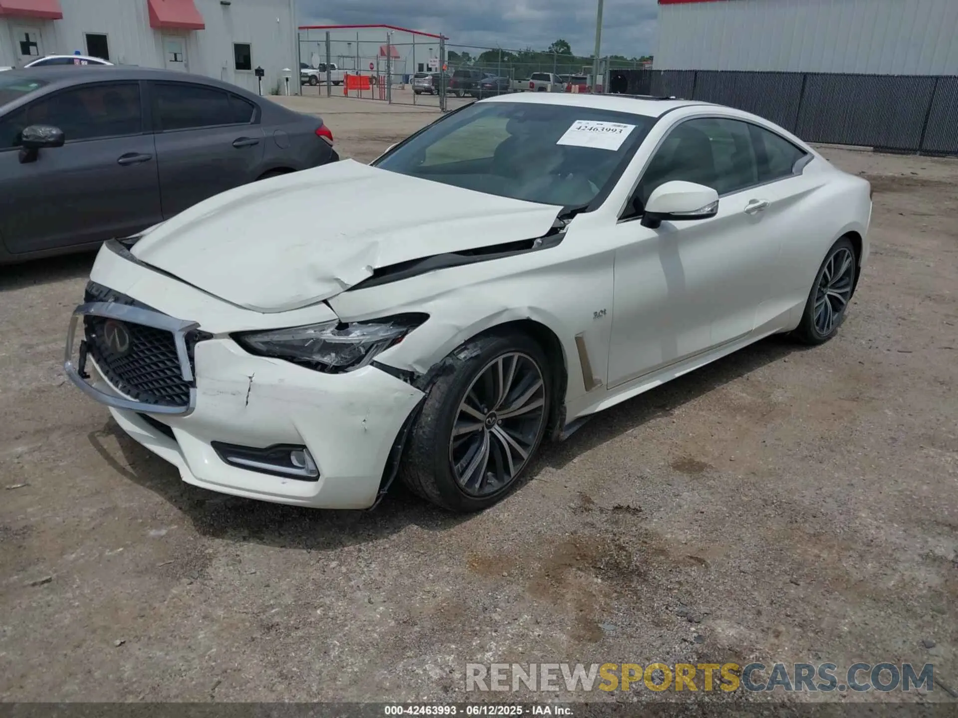 2 Photograph of a damaged car JN1EV7EL7LM380571 INFINITI Q60 2020