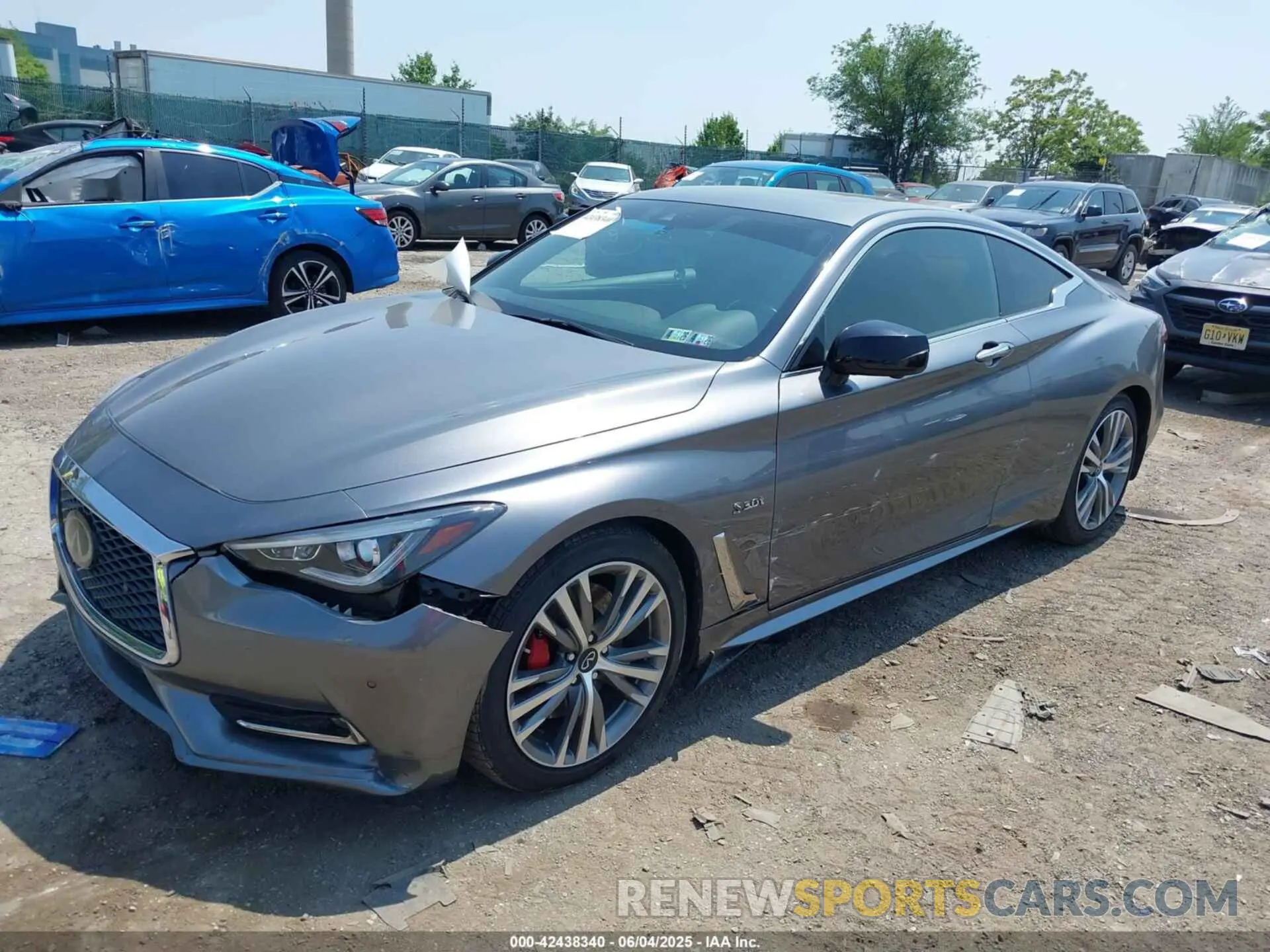 2 Photograph of a damaged car JN1FV7EL5LM460178 INFINITI Q60 2020