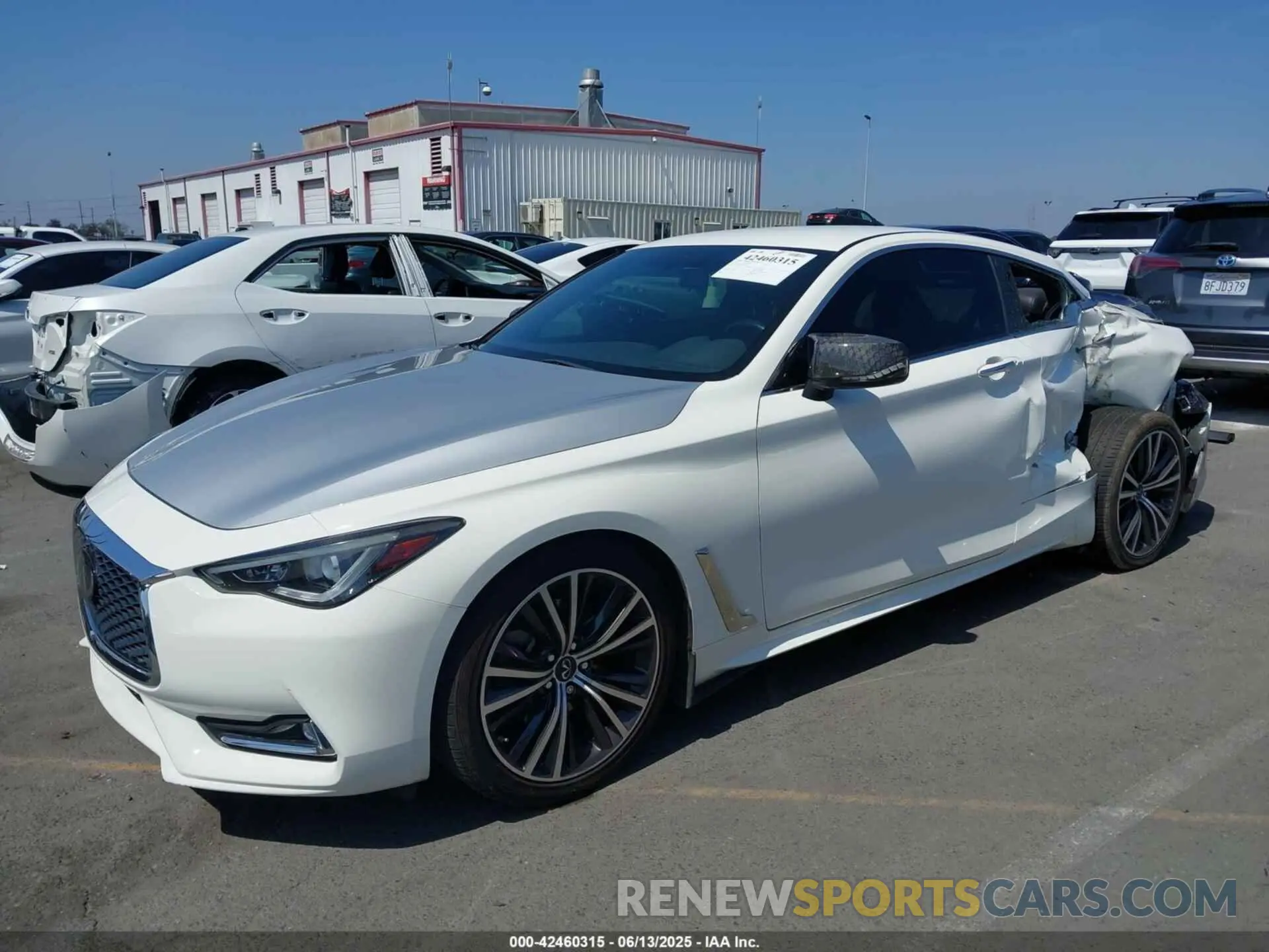 2 Photograph of a damaged car JN1EV7JK9MM410104 INFINITI Q60 2021