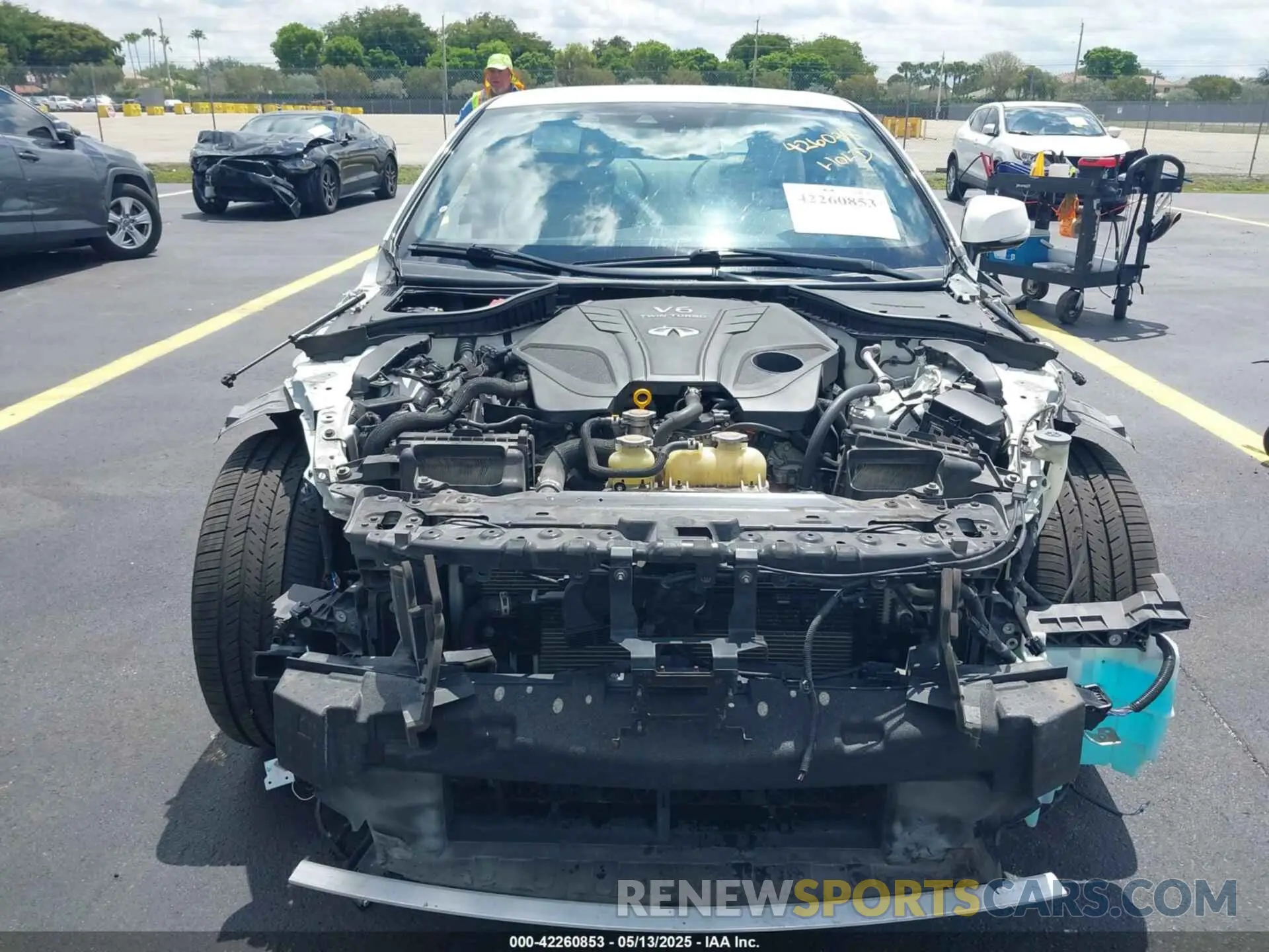 6 Фотография поврежденного автомобиля JN1EV7KKXMM410062 INFINITI Q60 2021