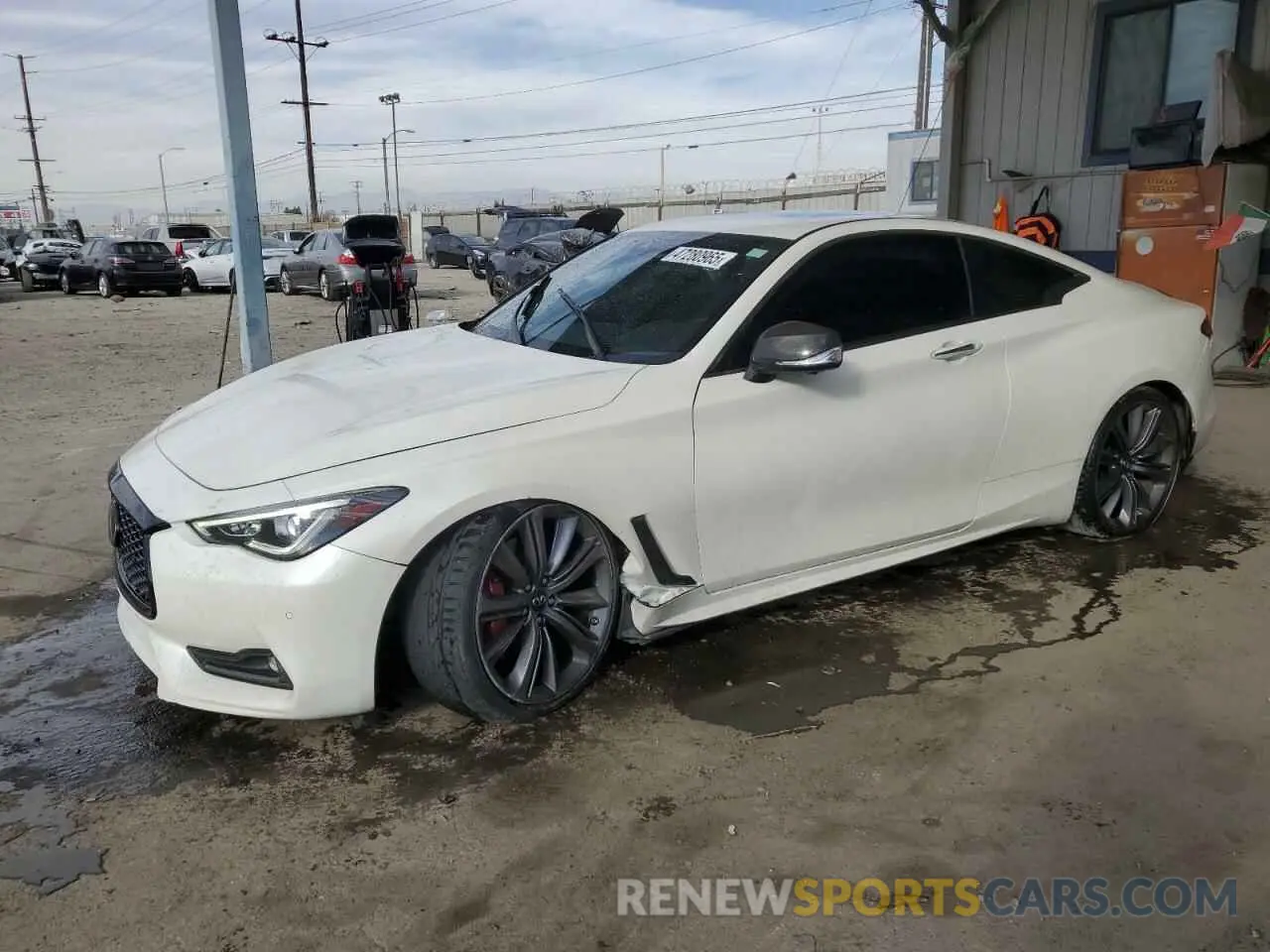 1 Photograph of a damaged car JN1FV7LK7MM530100 INFINITI Q60 2021