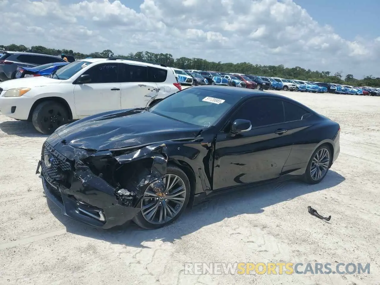 1 Photograph of a damaged car JN1EV7KK5NM600224 INFINITI Q60 2022