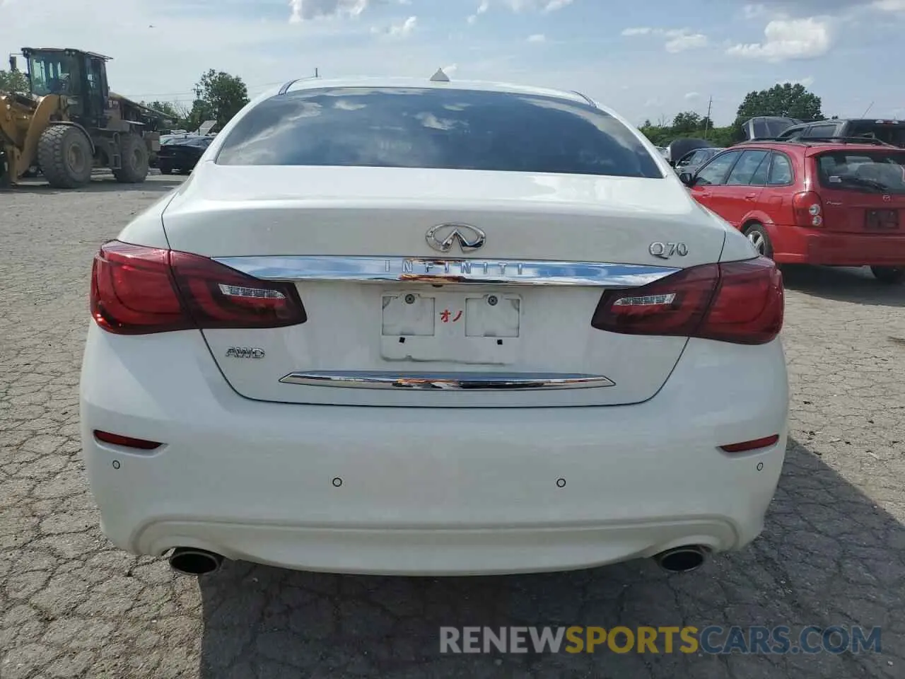 6 Photograph of a damaged car JN1BY1AR1KM585058 INFINITI Q70 2019