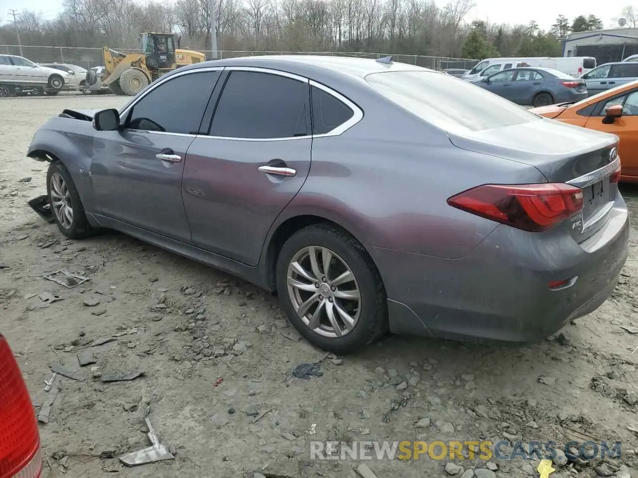 2 Photograph of a damaged car JN1BY1AR9KM585437 INFINITI Q70 2019