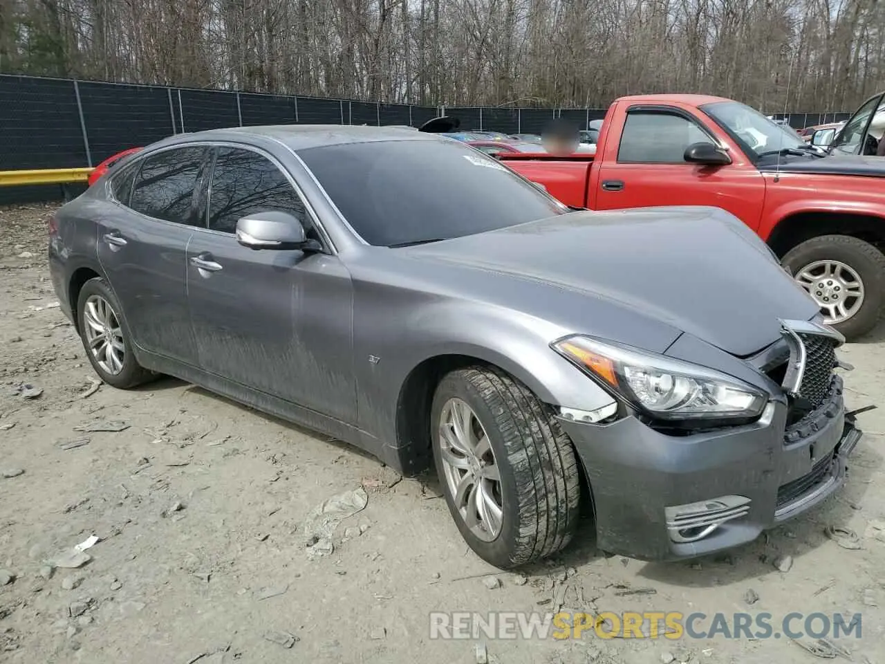 4 Photograph of a damaged car JN1BY1AR9KM585437 INFINITI Q70 2019