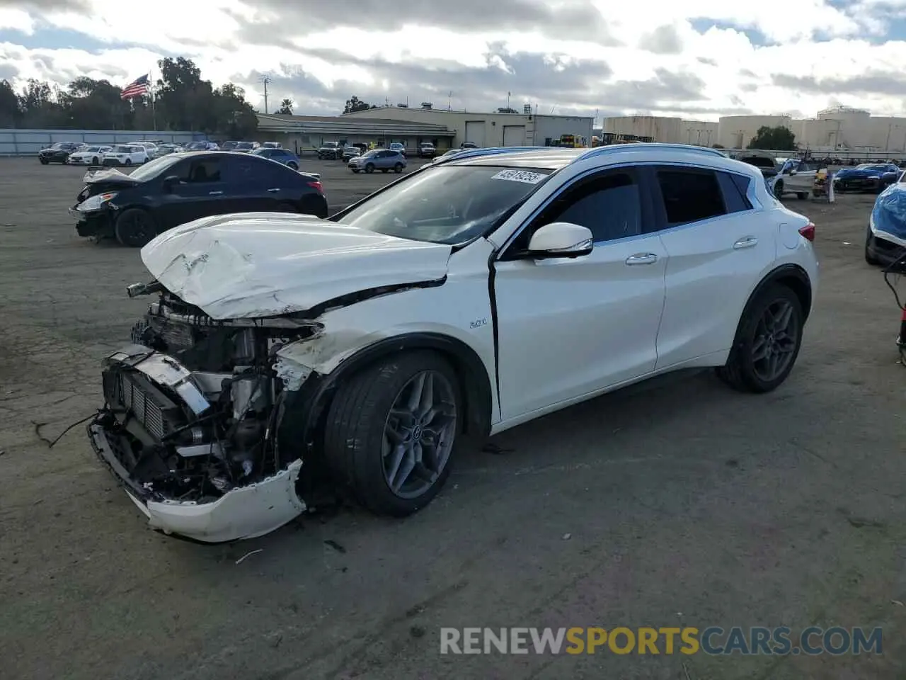 1 Photograph of a damaged car SJKCH5CP1KA007660 INFINITI QX30 2019