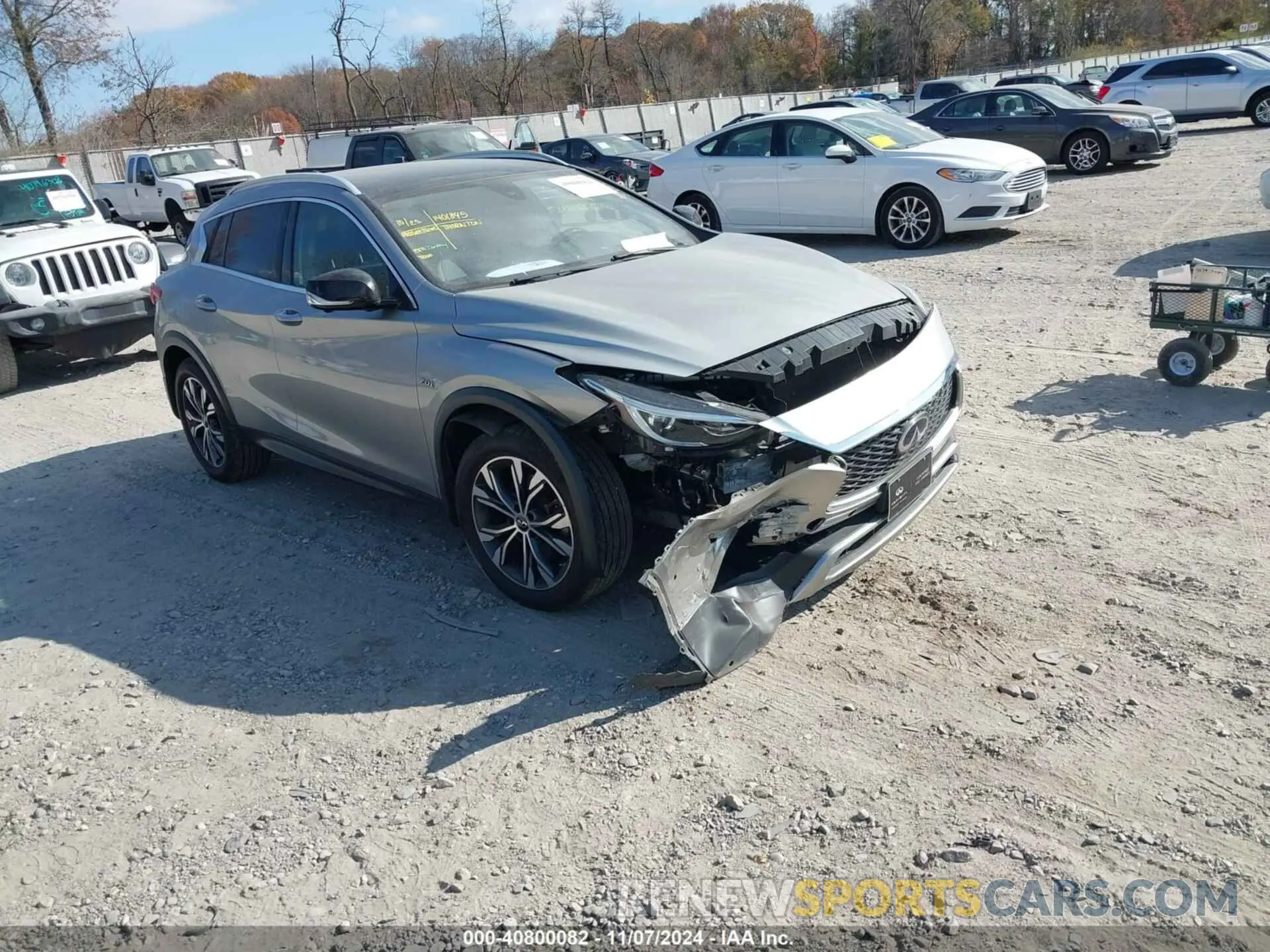 1 Photograph of a damaged car SJKCH5CRXKA011966 INFINITI QX30 2019