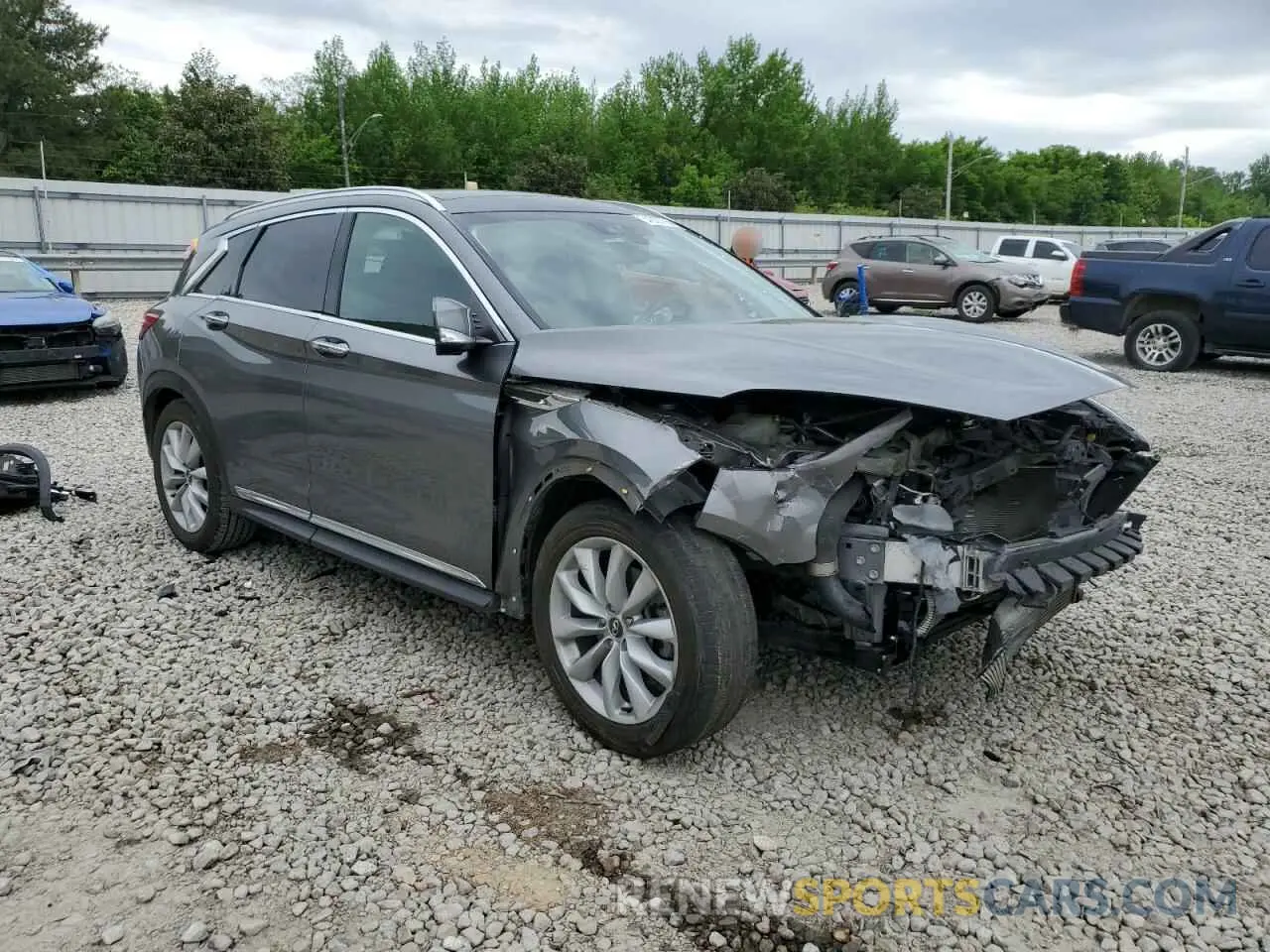 4 Фотография поврежденного автомобиля 3PCAJ5M11KF115180 INFINITI QX50 2019