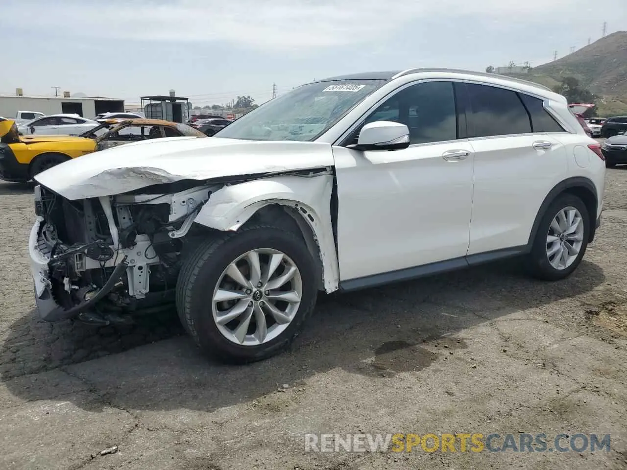 1 Photograph of a damaged car 3PCAJ5M12KF119254 INFINITI QX50 2019