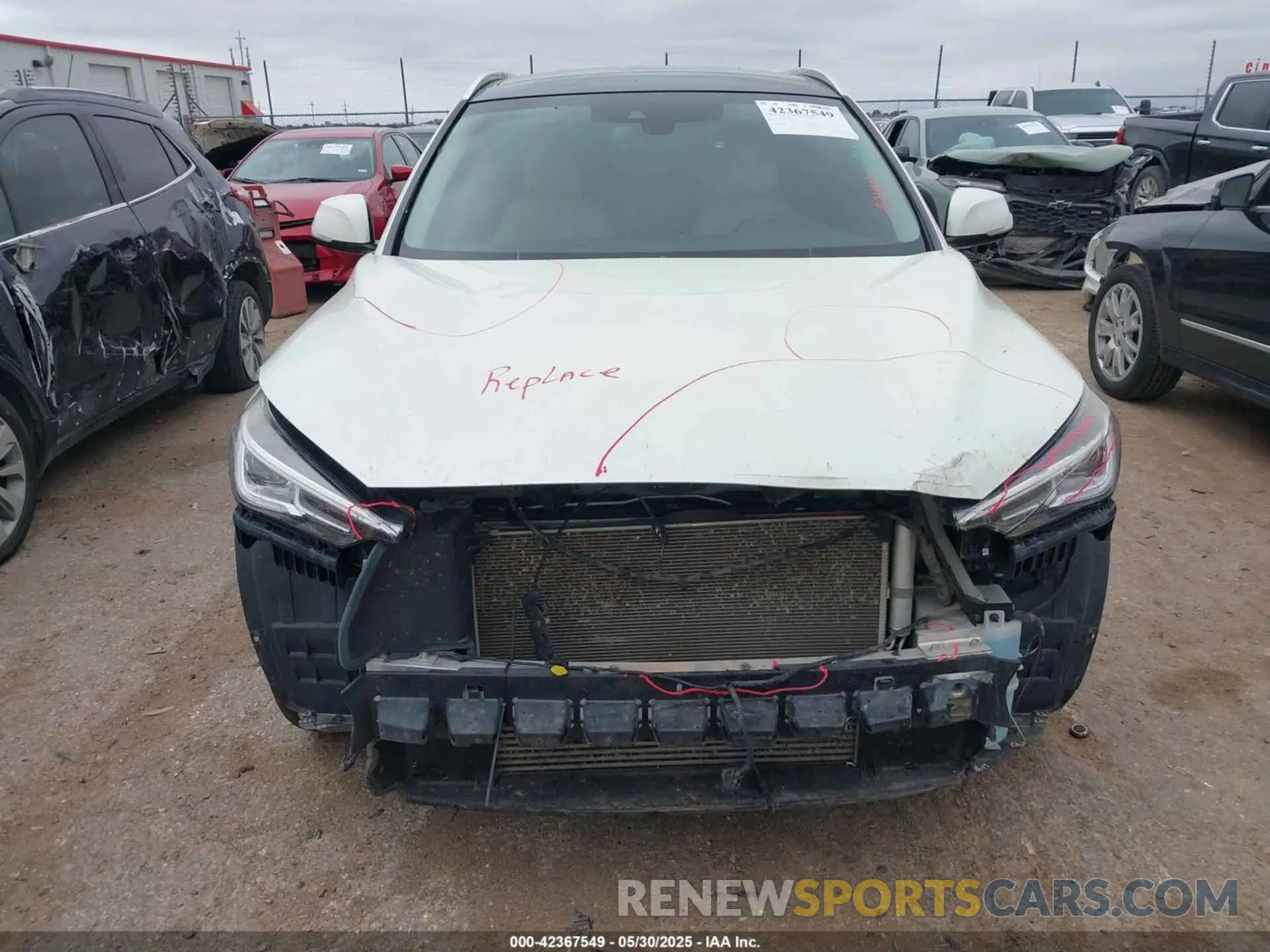 6 Photograph of a damaged car 3PCAJ5M12KF139990 INFINITI QX50 2019