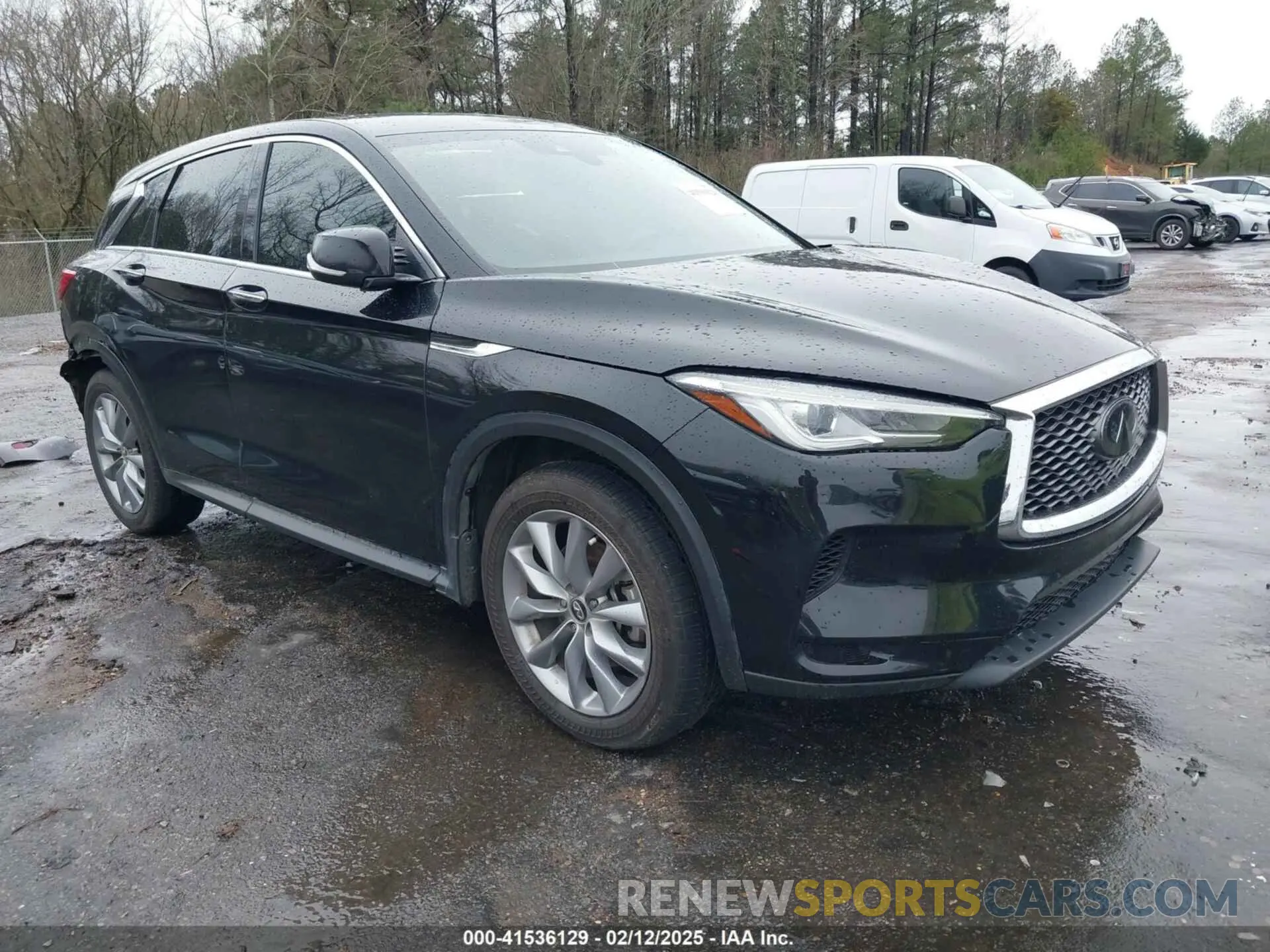1 Photograph of a damaged car 3PCAJ5M12KF141402 INFINITI QX50 2019