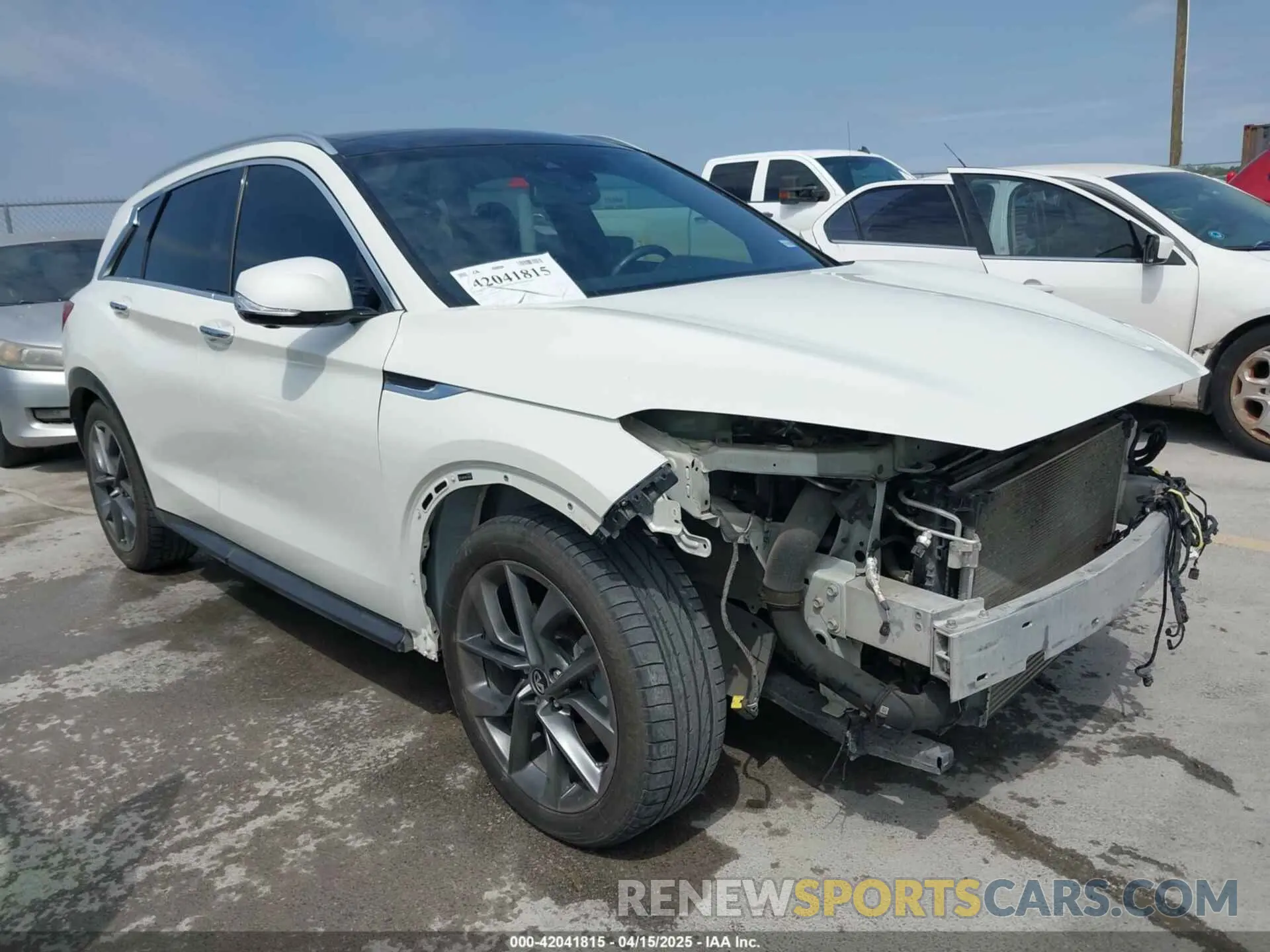 1 Photograph of a damaged car 3PCAJ5M14KF104397 INFINITI QX50 2019