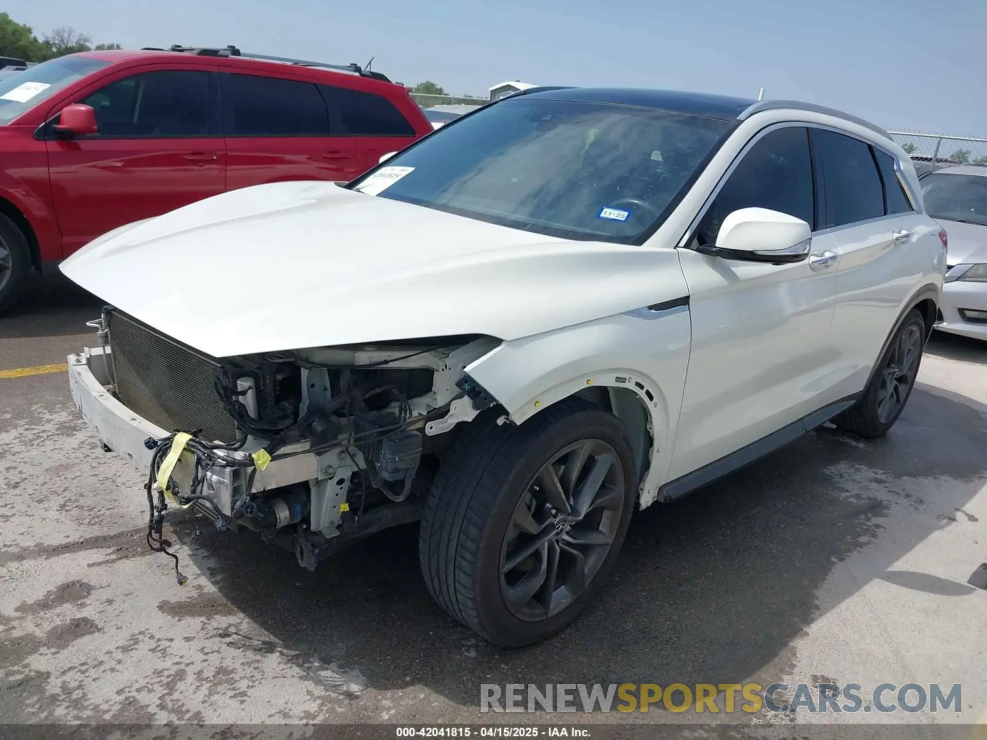 2 Photograph of a damaged car 3PCAJ5M14KF104397 INFINITI QX50 2019